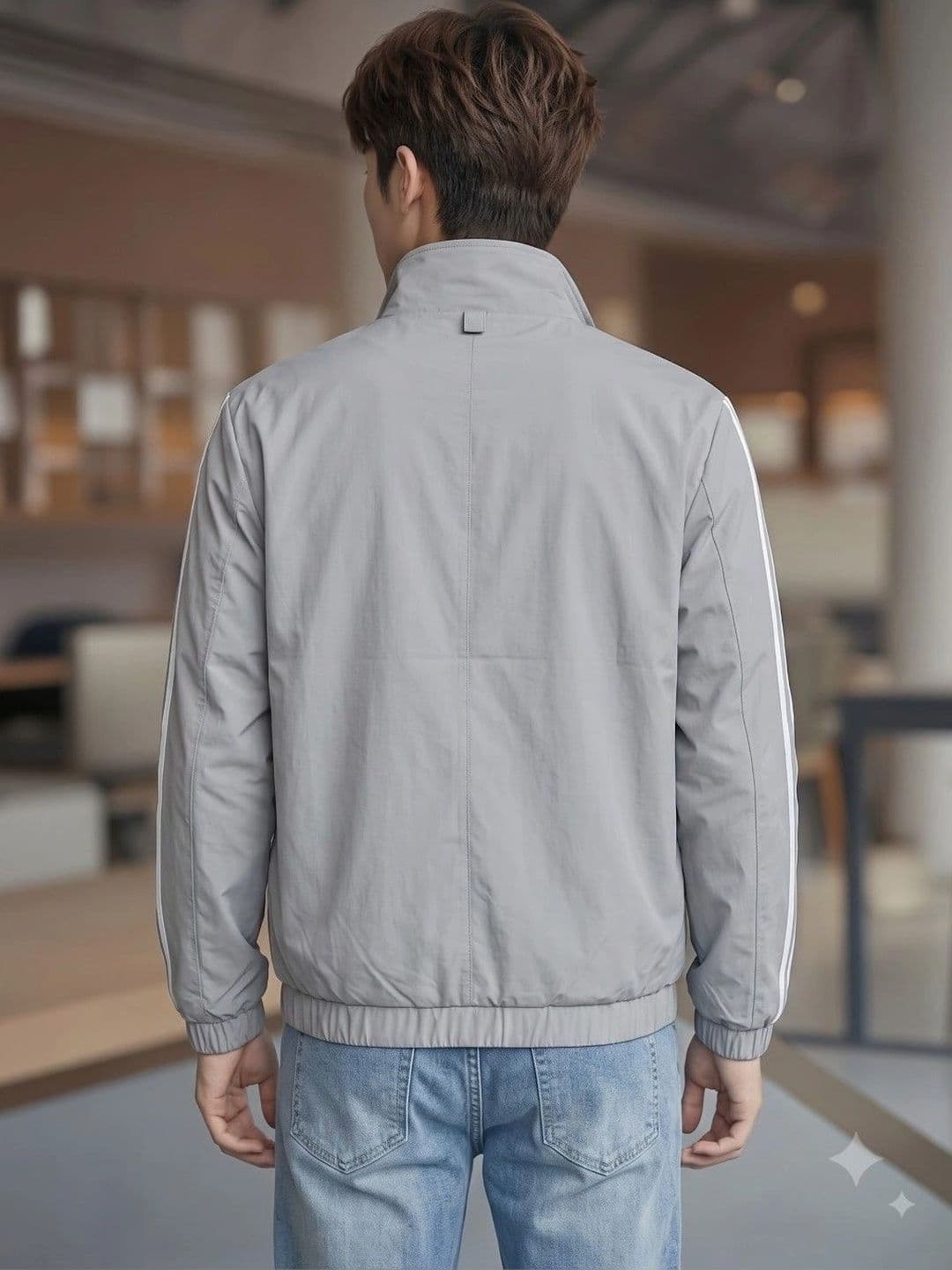 THE FASHION HUB Men Colourblocked Lightweight Bomber Jacket thumbnail 4