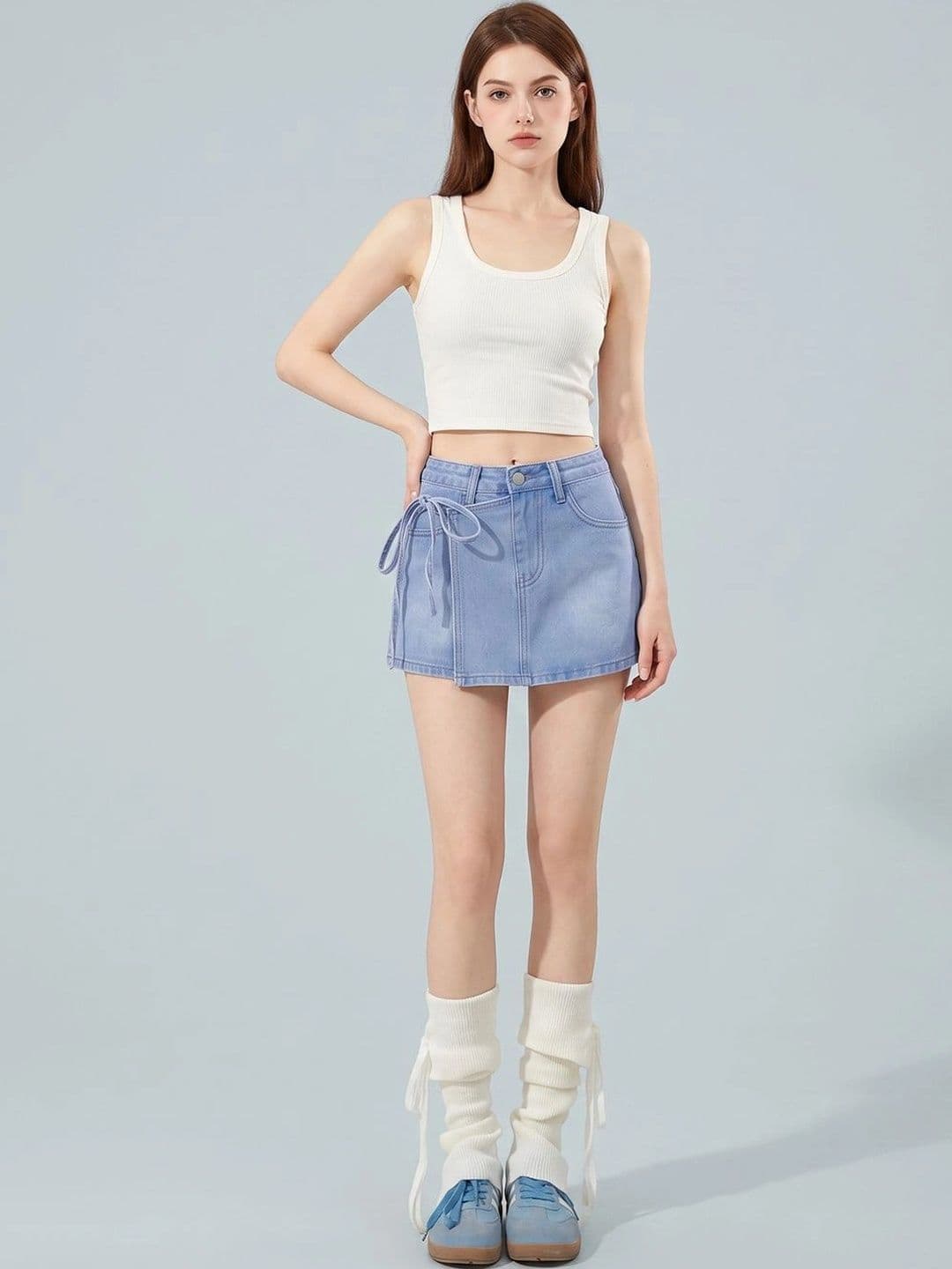 ATELIER REBEL Women Mini Wrap Skirt - view 1