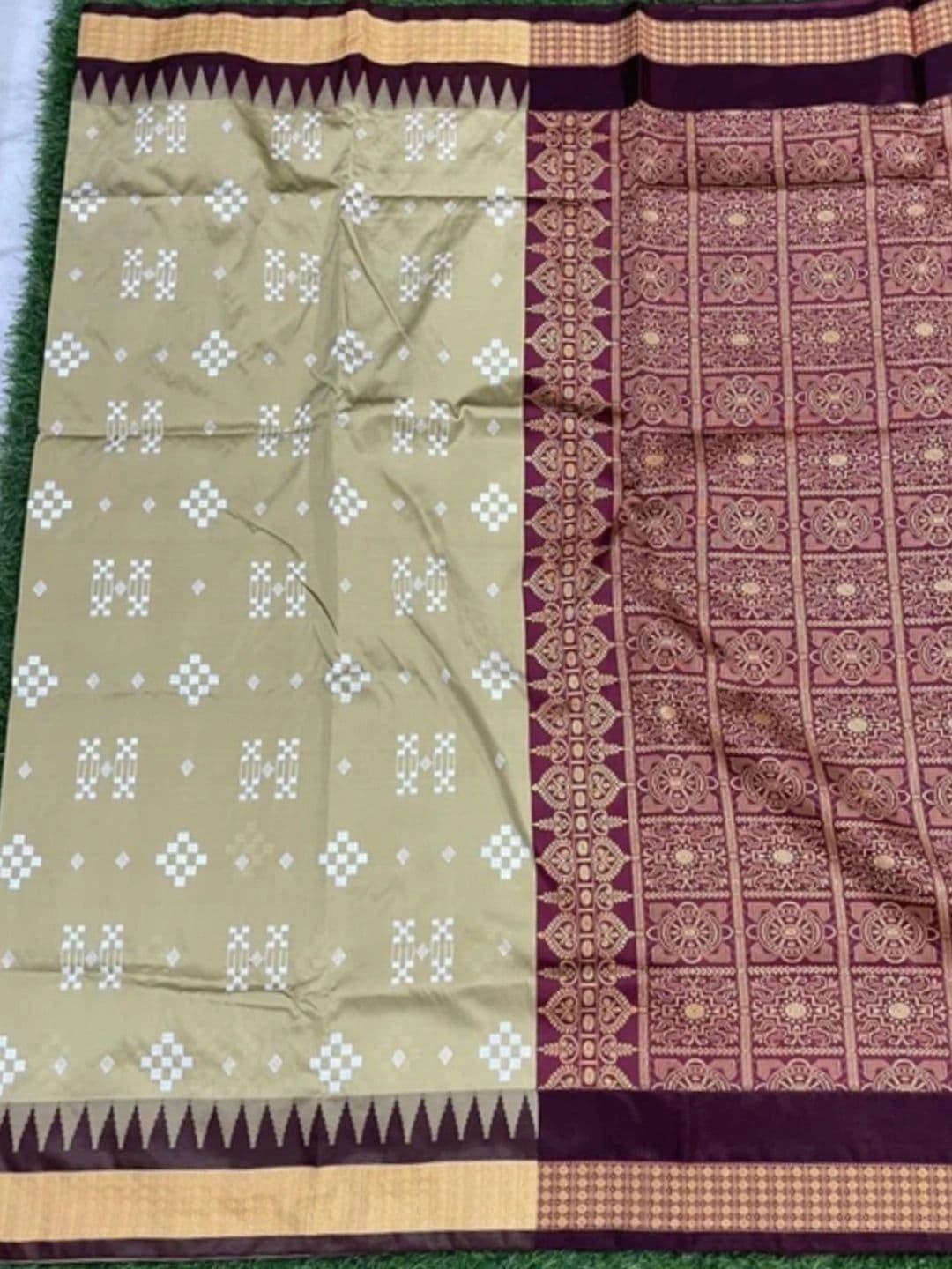 SHOPSILK Zari Art Silk Sambalpuri Saree thumbnail 4