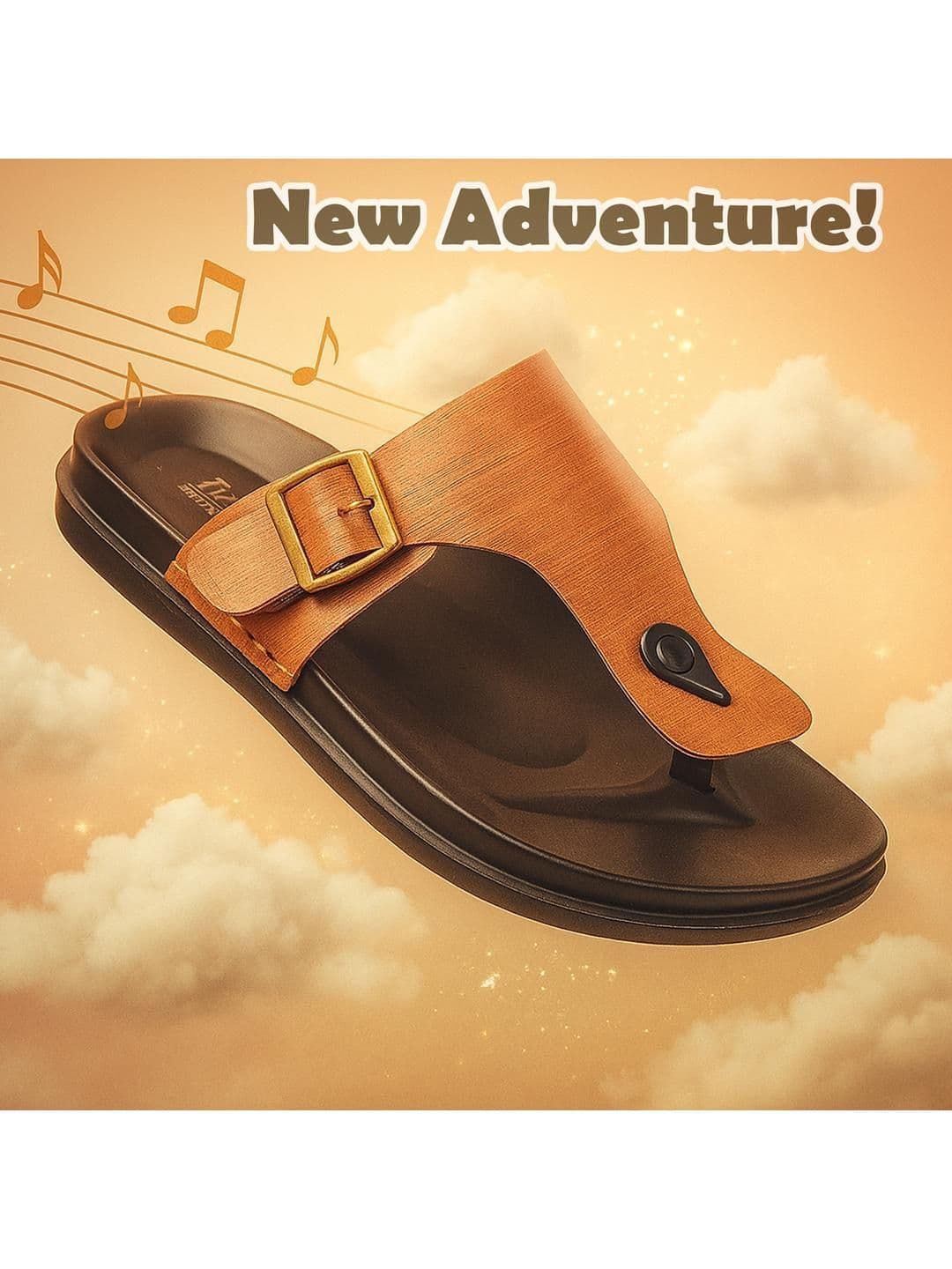 Trump Men Tan Flip Flops thumbnail 5