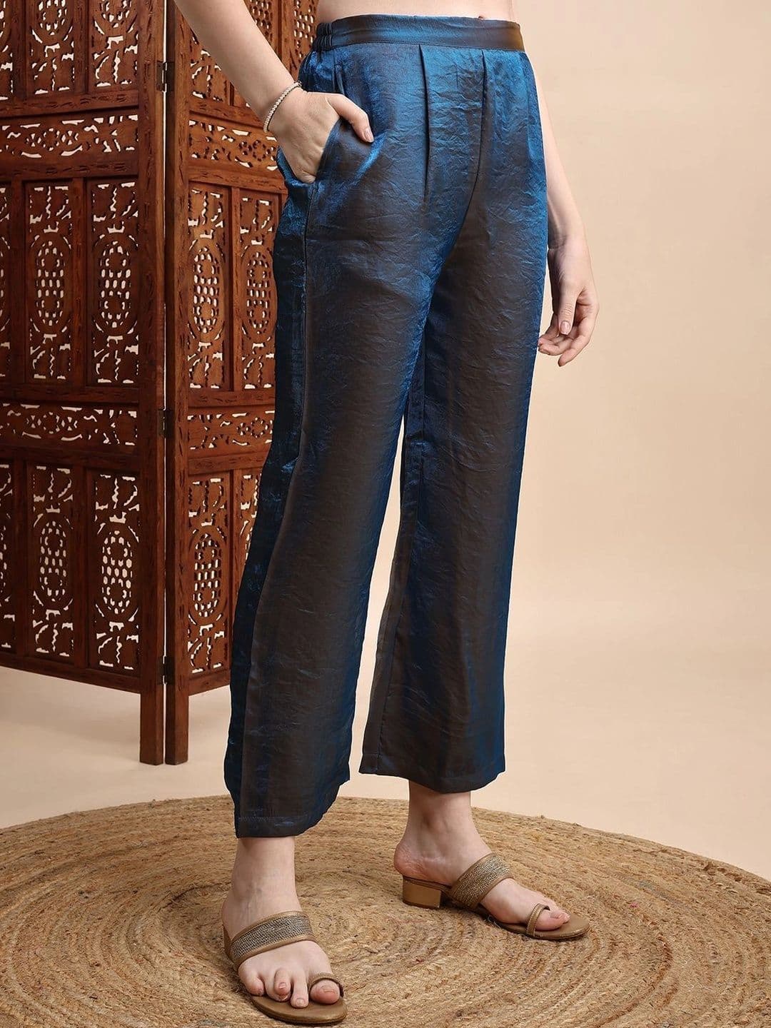 Anouk X fwd Women Ethnic Motifs Embroidered Regular Thread Work Kurta with Trousers thumbnail 6