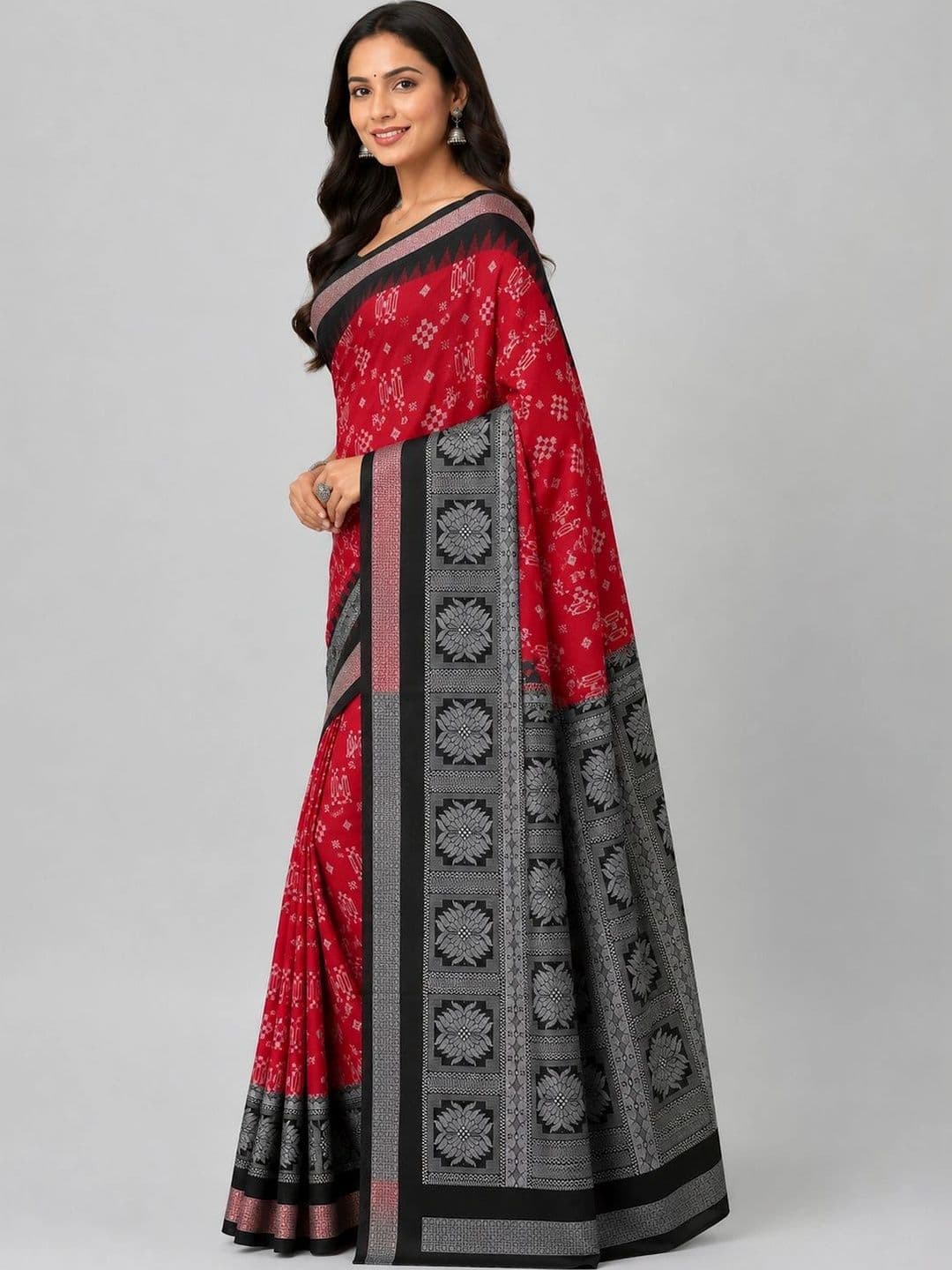 SHOPSILK Art Silk Sambalpuri Saree thumbnail 2