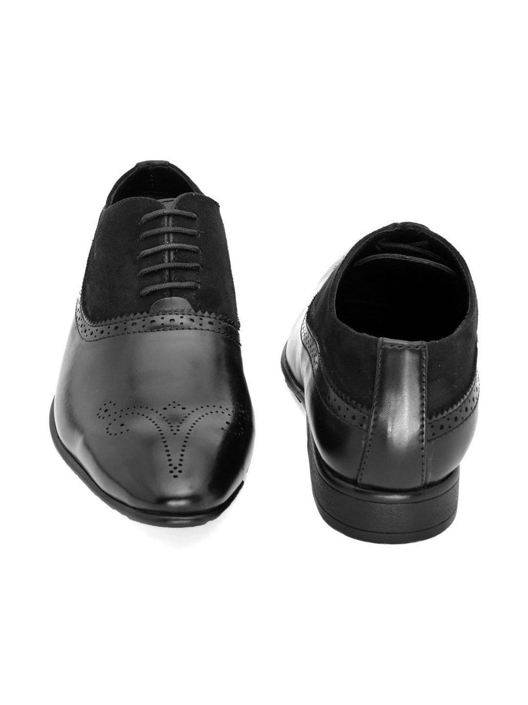 House of Pataudi Men Textured Formal Brogues thumbnail 4