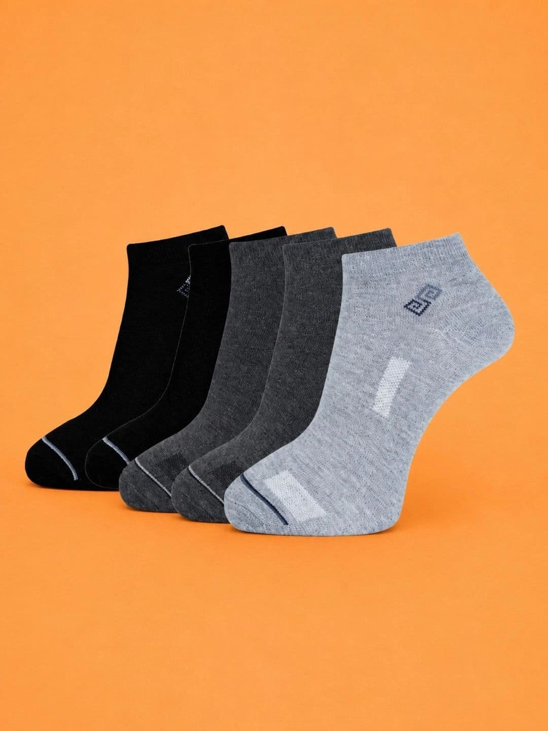ADDOSSO Men Pack of 5 Cotton Assorted Patterned Ankle Length Socks - view 1