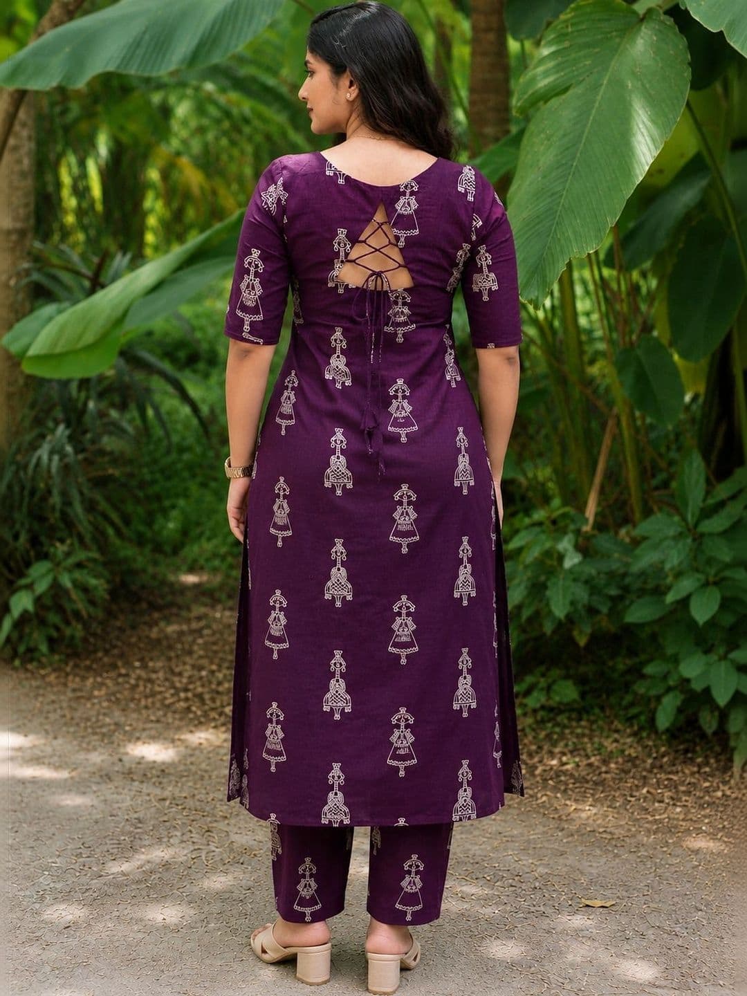 Apolyte Cotton Printed Tunic with Trousers thumbnail 4