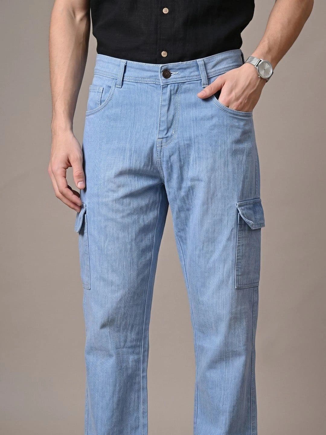 Metronaut Men Classic Regular Fit Mid-Rise Stretchable Jeans thumbnail 2
