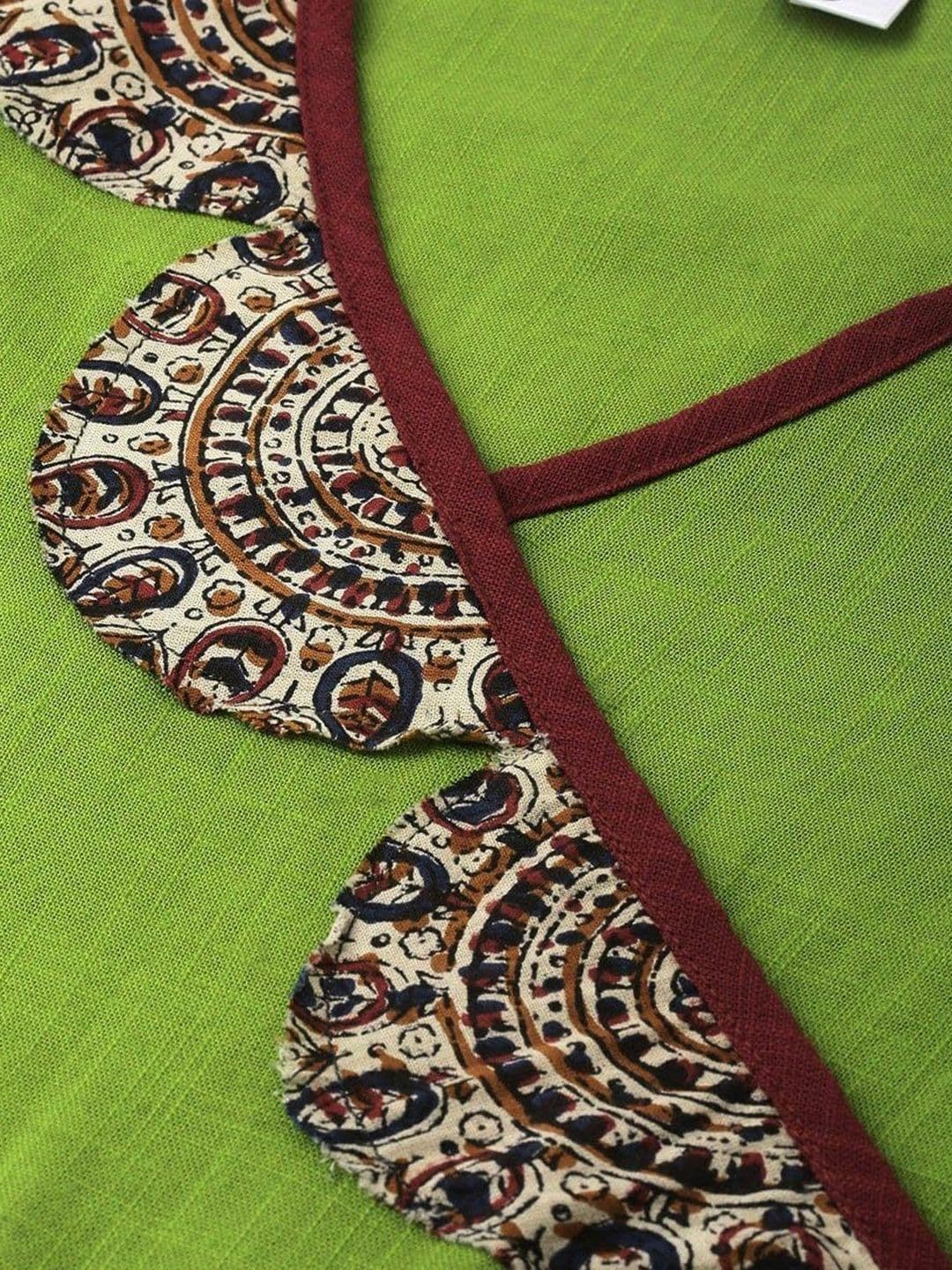 KALINI Women Patchwork Anarkali Kurta thumbnail 3