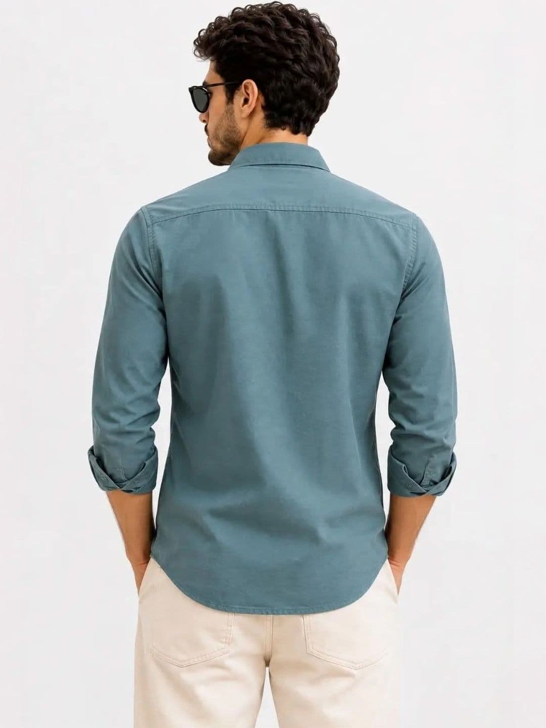 XKIND Men Sport Slim Fit Casual Cotton Shirt thumbnail 4