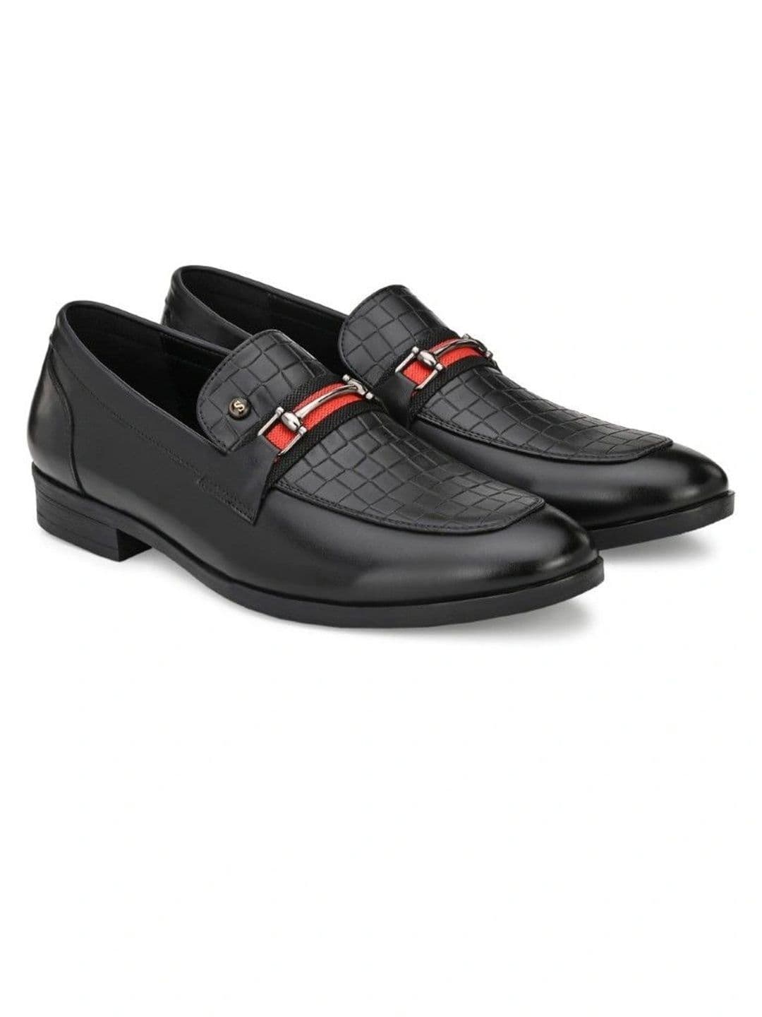 House of Pataudi Men Textured Loafers thumbnail 2
