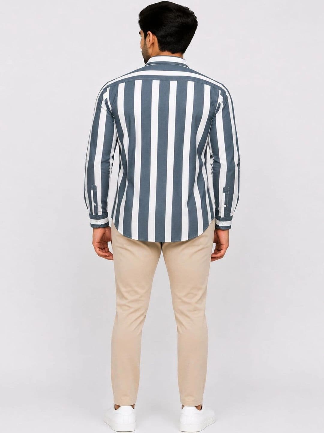 Copsang Men Standard Striped Casual Shirt thumbnail 3