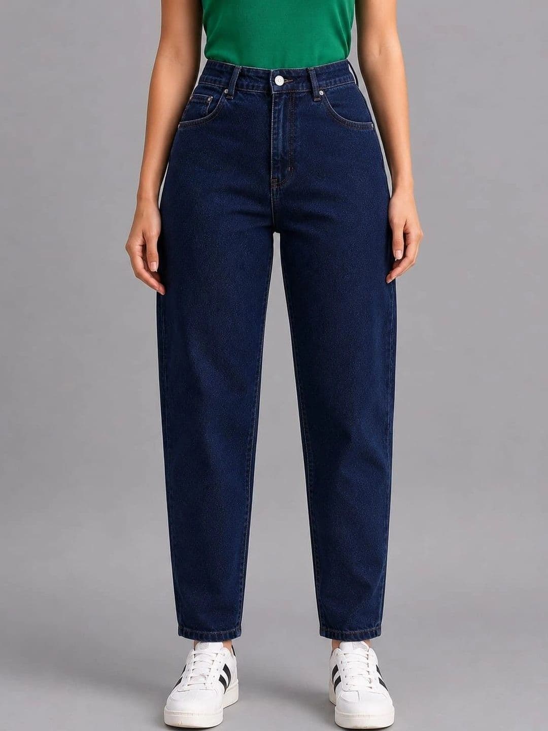 Mast & Harbour Women Loose High-Rise Stretchable Jeans - view 1