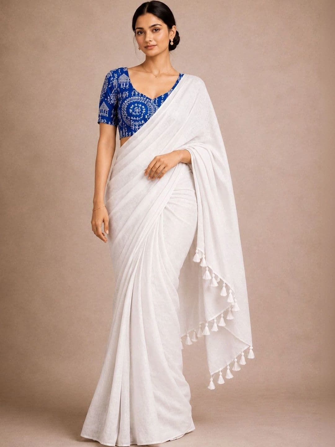 OSARIO Kalamkari Pure Cotton Saree - view 1