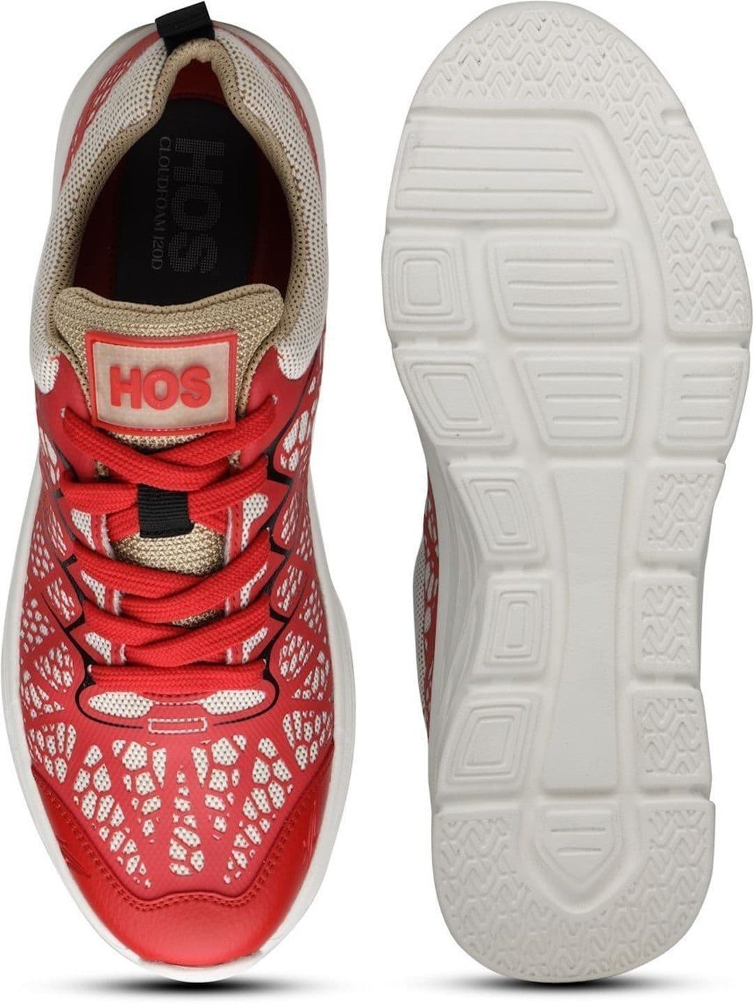 HOS Men FLORIO Textured PU Coated Leather Sneakers Lace-Up Casual Daily Wear Shoes thumbnail 2