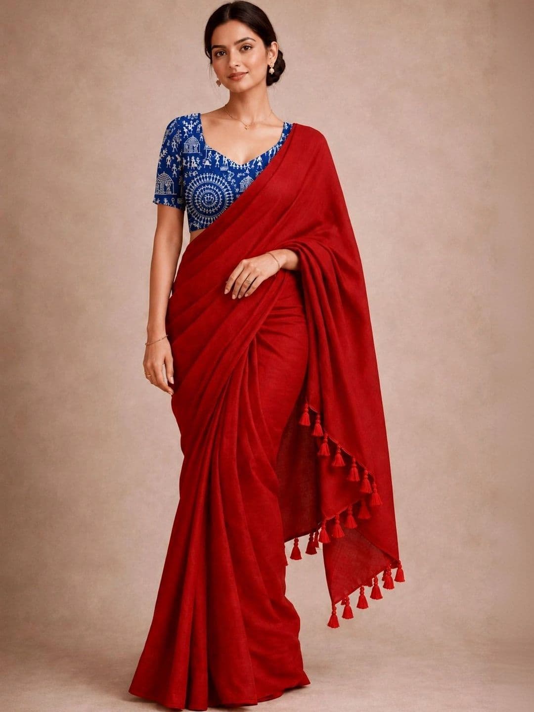 READYMART Kalamkari Pure Cotton Saree - view 1