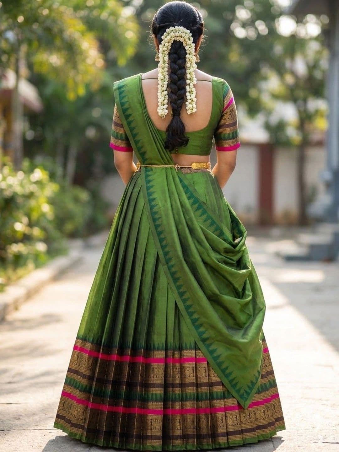 Fabcartz Semi-Stitched Lehenga & Unstitched Blouse With Dupatta thumbnail 2