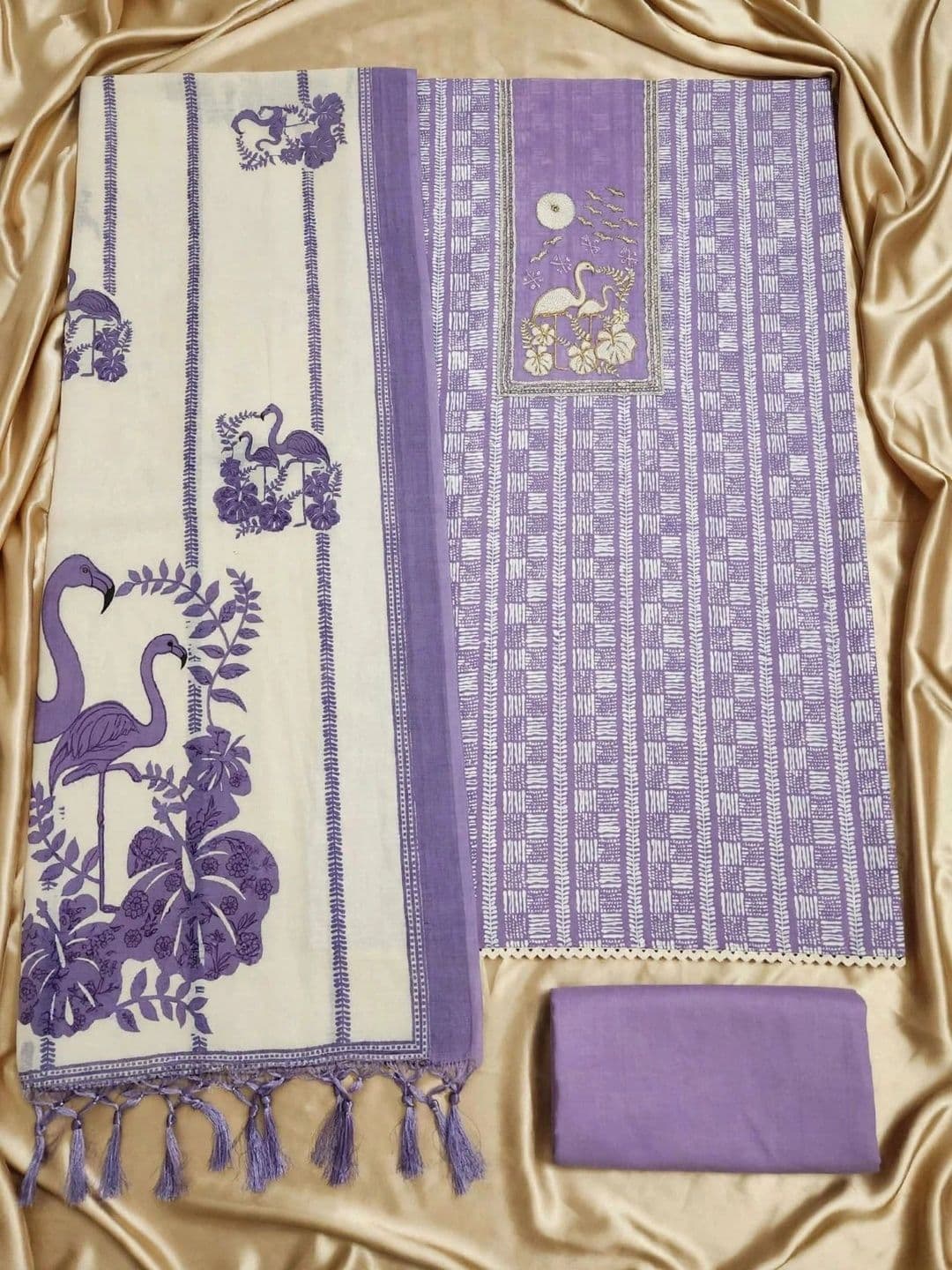 Haranozy Printed Pure Cotton Semi-Stitched Dress Material thumbnail 6