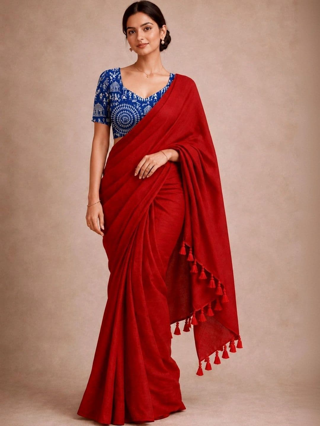 TWRIL Pure Cotton Saree - view 1