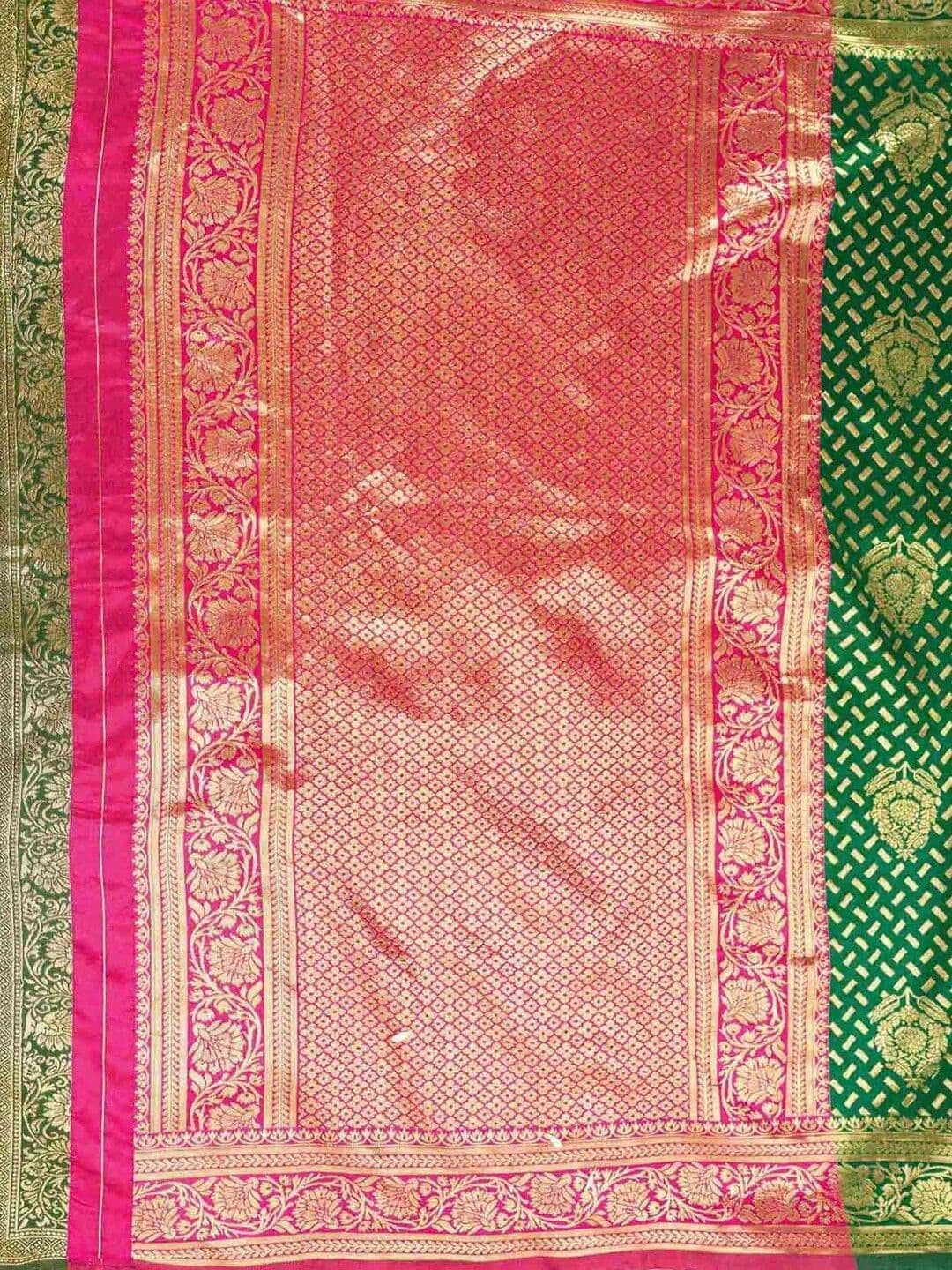KALINI Woven Design Zari Art Silk Fusion Saree thumbnail 7