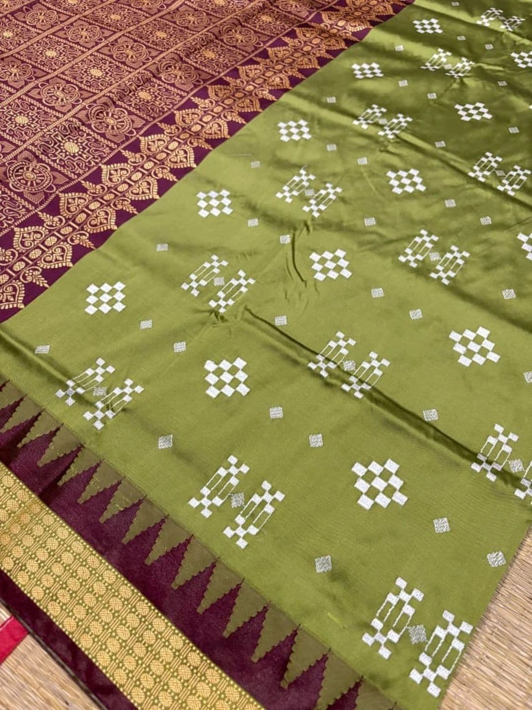 SHOPSILK Zari Art Silk Sambalpuri Saree thumbnail 2