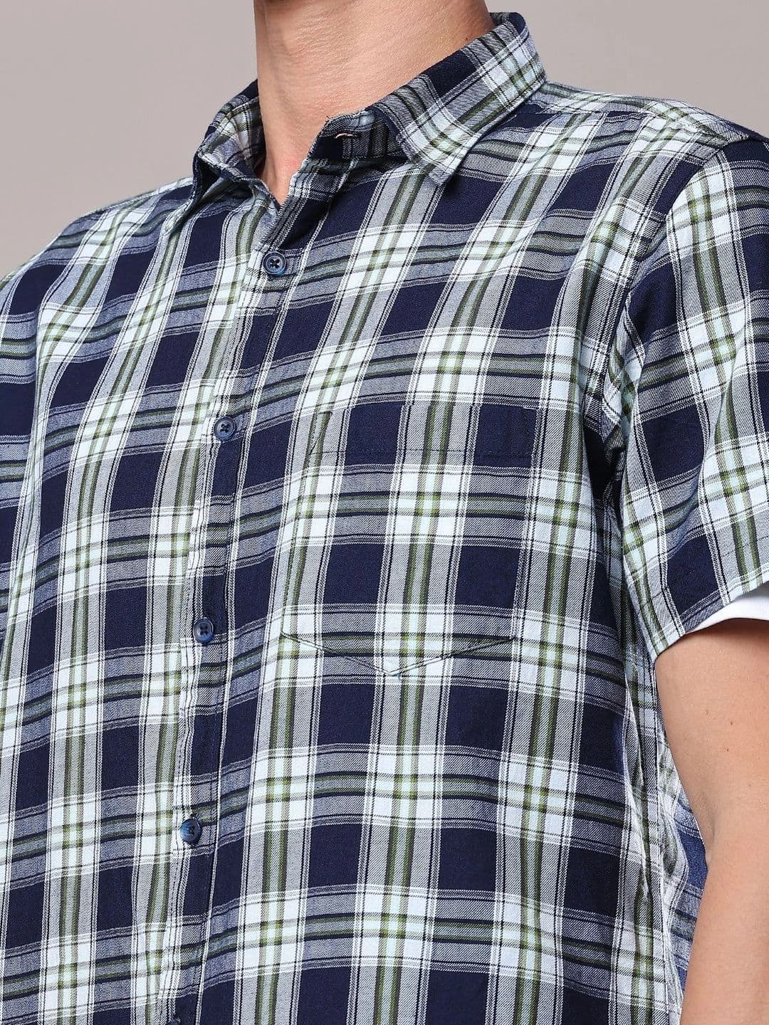 V-Mart Men Checked Casual Shirt thumbnail 4
