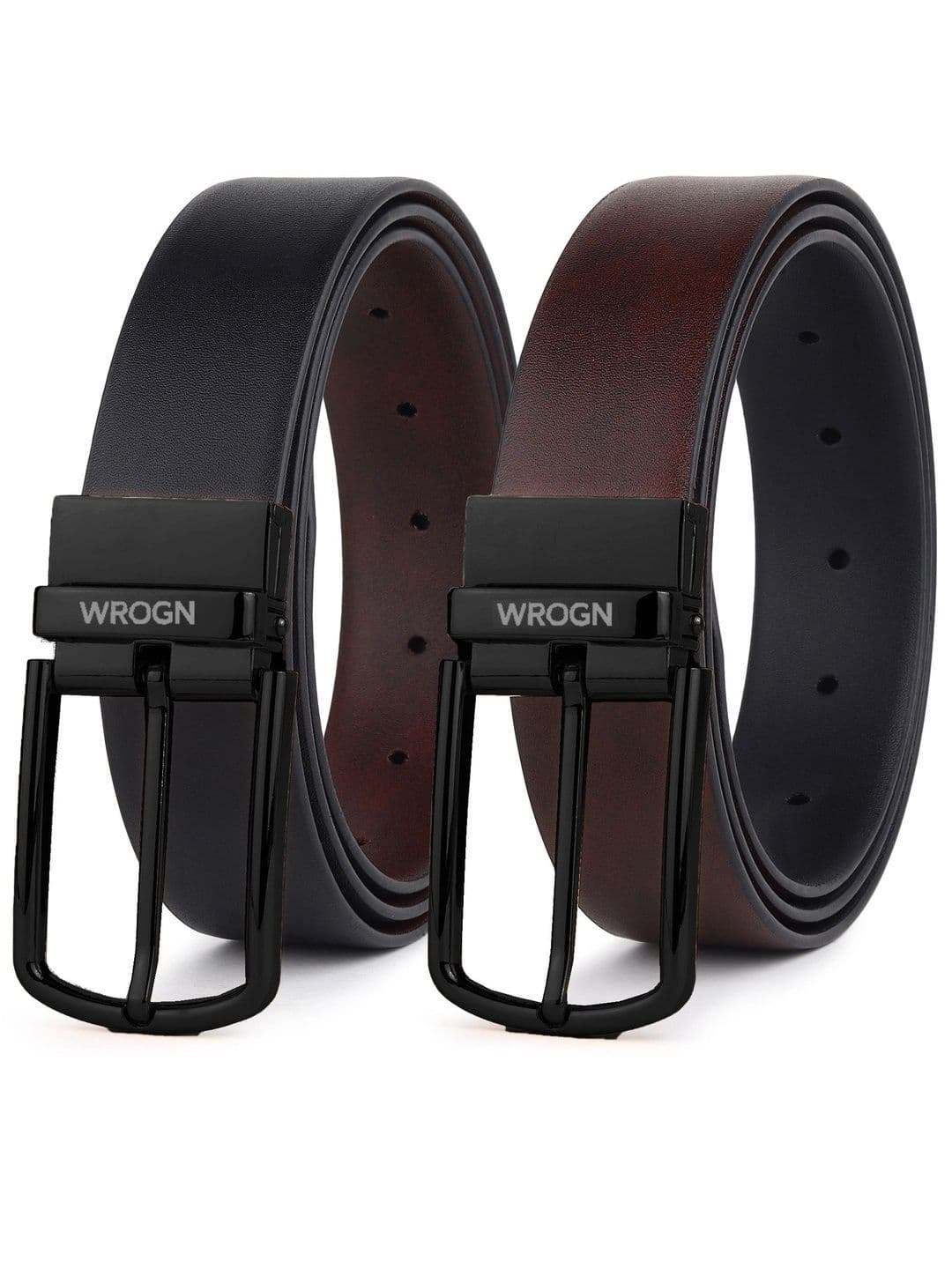 WROGN Men PU Reversible Formal Belt thumbnail 6