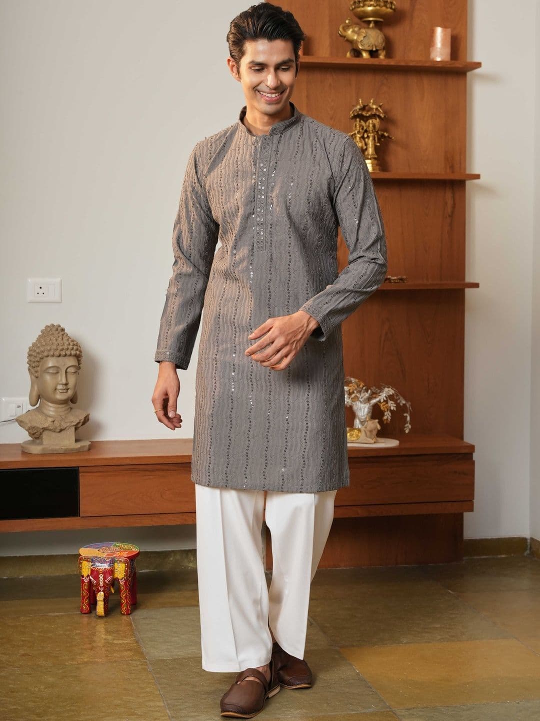 Anouk Men Embroidered Kurta thumbnail 6