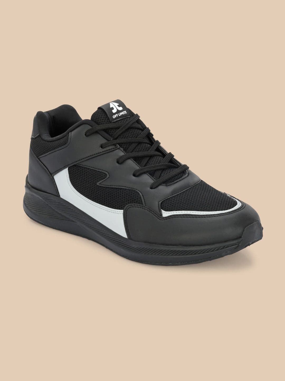 OFF LIMITS Men Black Mesh Running Non-Marking Shoes thumbnail 5
