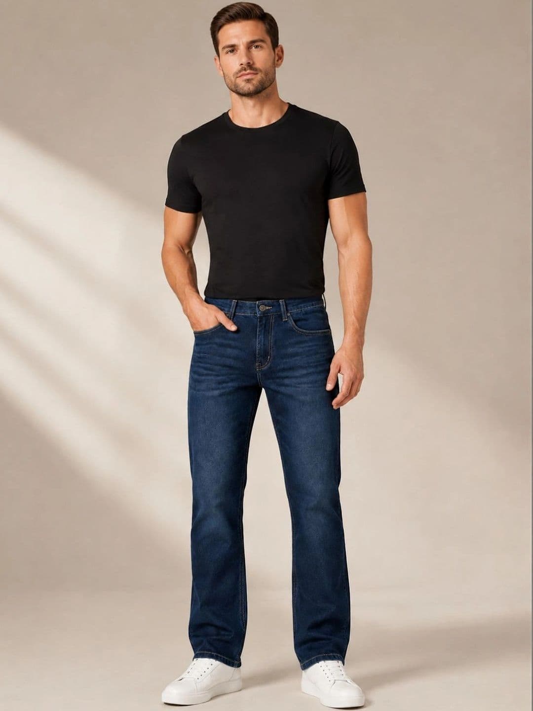 ZUSH Men Straight Fit Mid-Rise Stretchable Jeans thumbnail 3