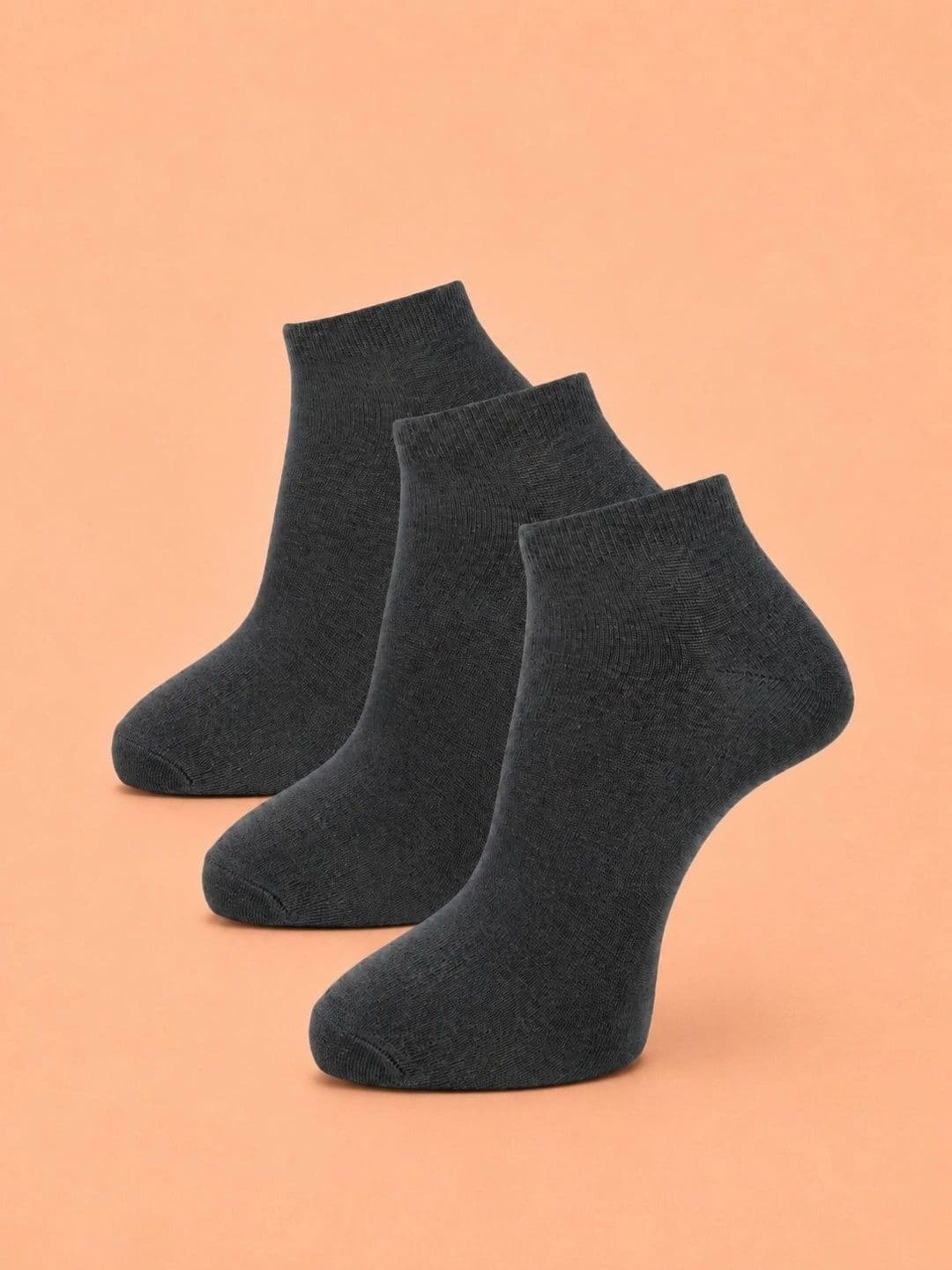 ADDOSSO Men Pack of 3 Cotton Assorted Ankle Length Socks - view 1
