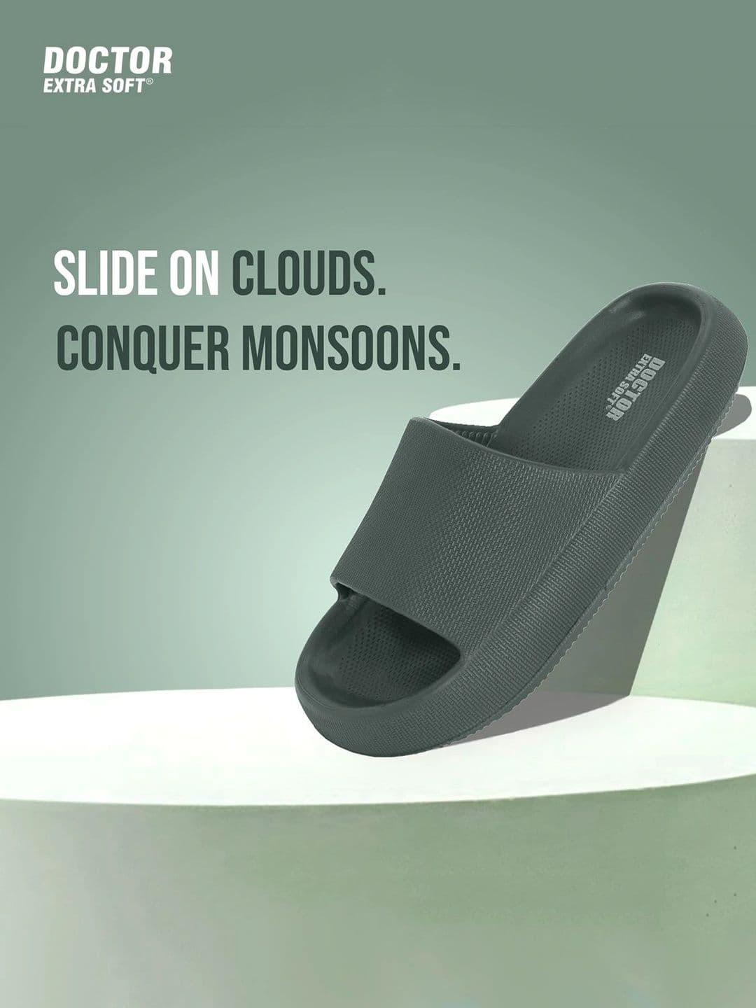 DOCTOR EXTRA SOFT Men Ultra Soft Lightweight Rubber Sliders thumbnail 2