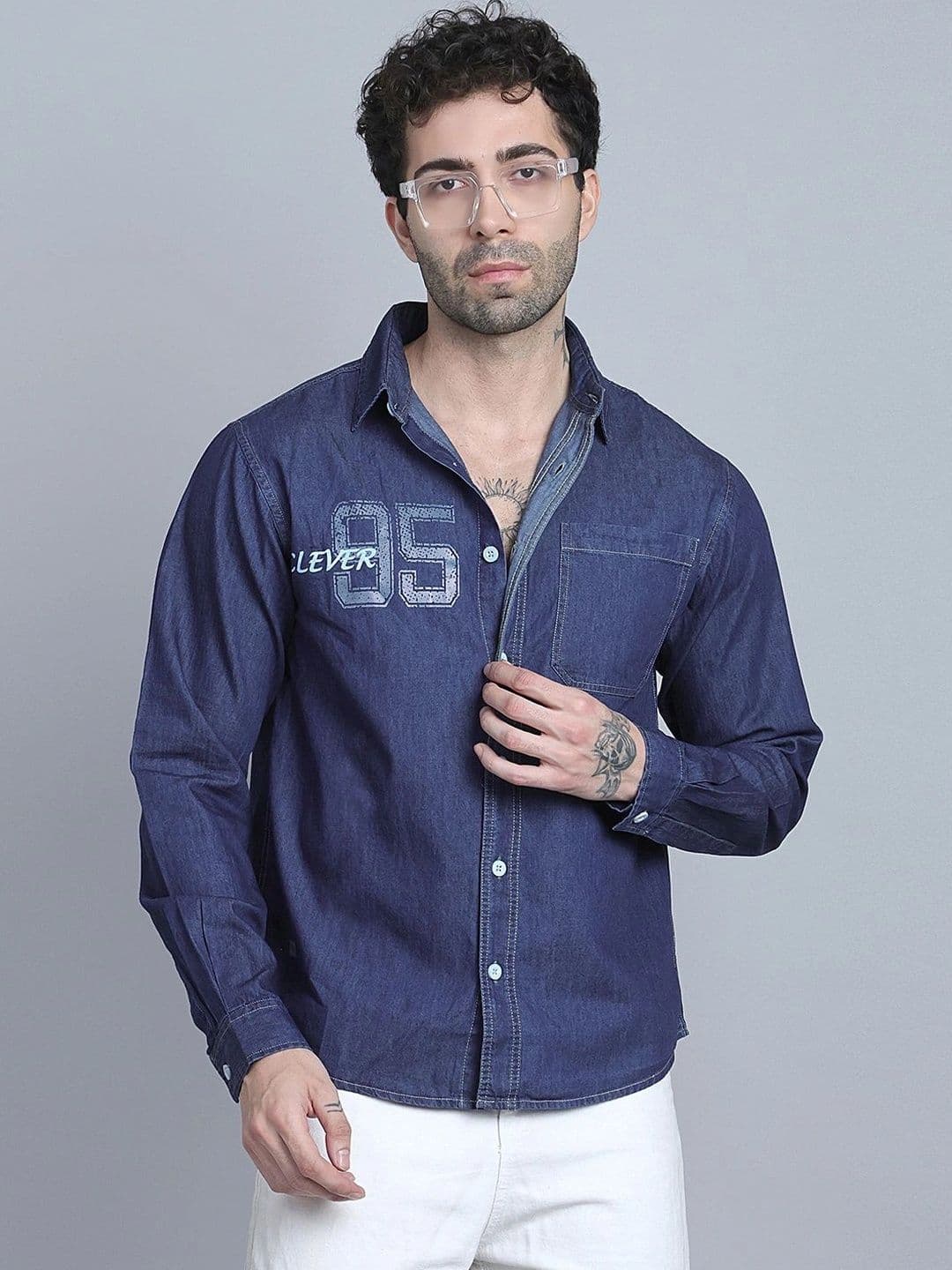 D Finish Men Smart Printed Casual Shirt thumbnail 5