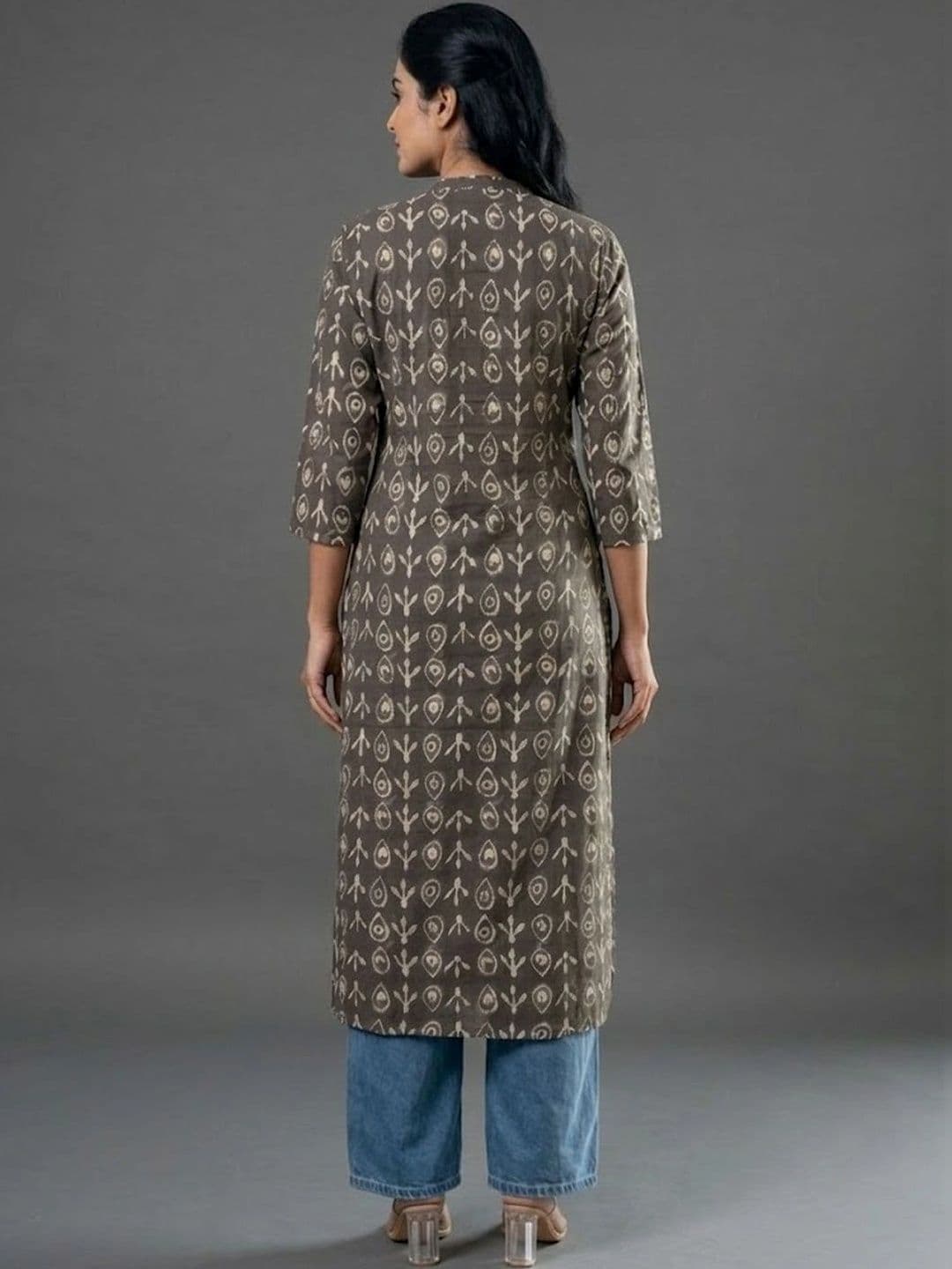 KALAMIR Women Ethnic Motifs Printed Kurta thumbnail 4