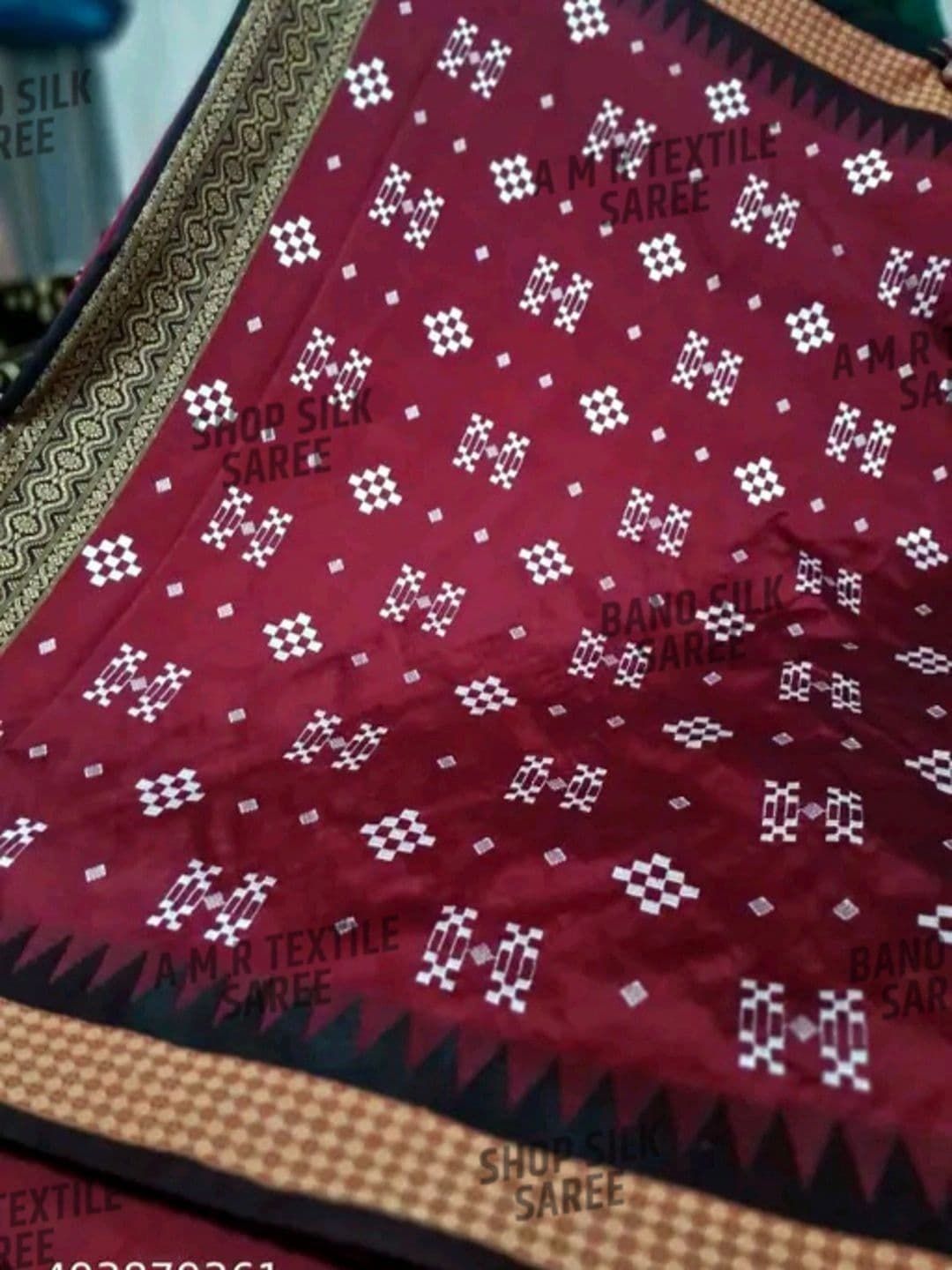 SHOPSILK Art Silk Sambalpuri Saree thumbnail 3
