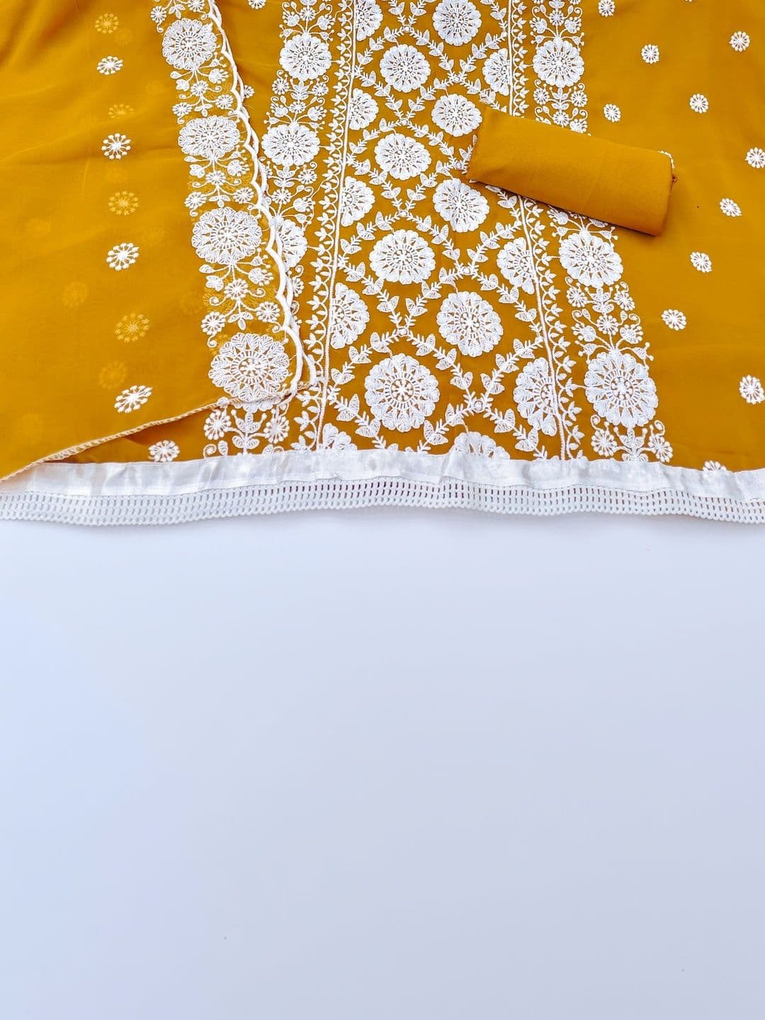 LeeliPeeri Designer Embroidered Unstitched Dress Material thumbnail 3