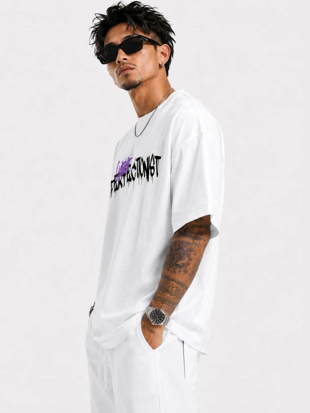 HASTEN Men Graphic Oversized T-shirt thumbnail 4