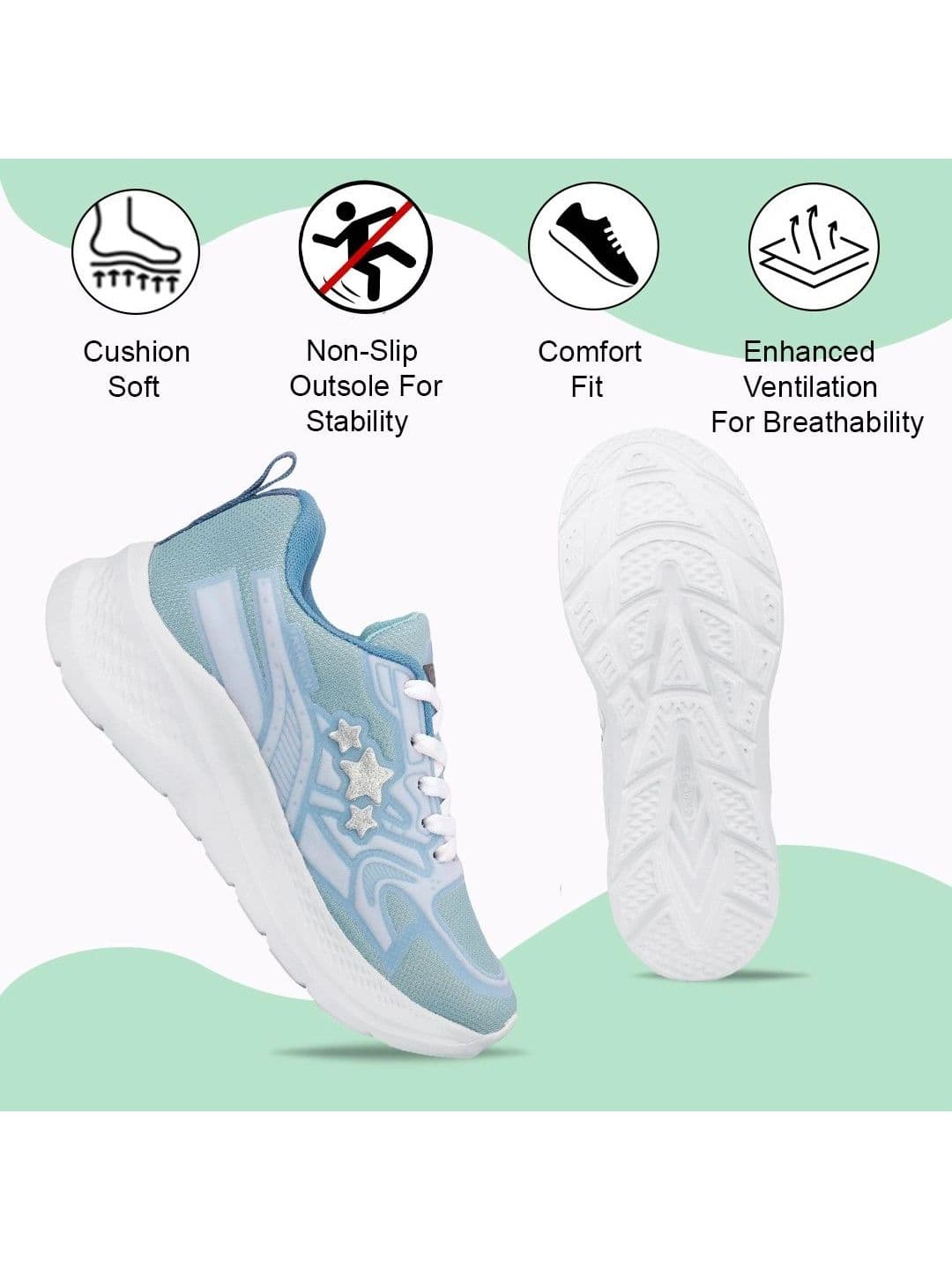 BERSACHE Women Mesh Running Shoes thumbnail 7