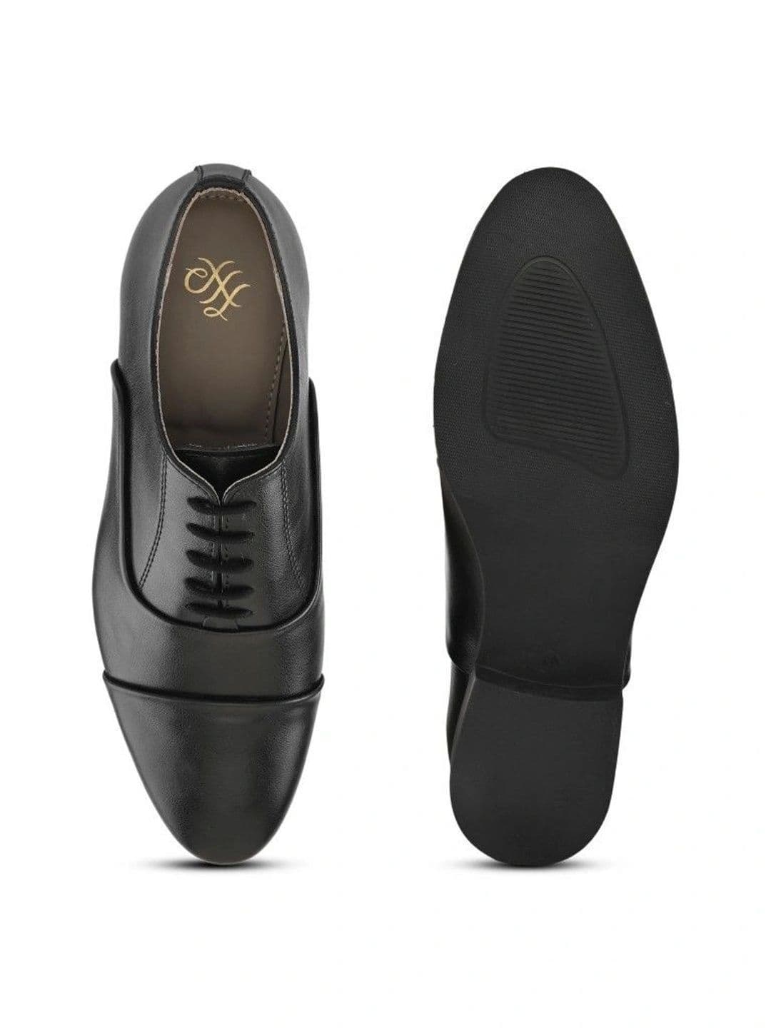 House of Pataudi Men Textured Formal Oxfords thumbnail 7
