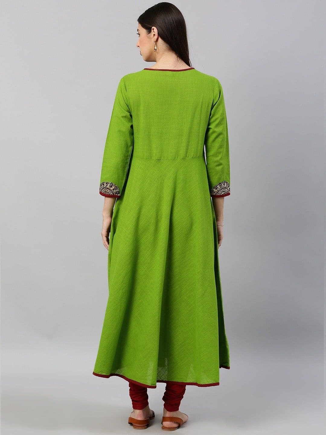 KALINI Women Patchwork Anarkali Kurta thumbnail 5