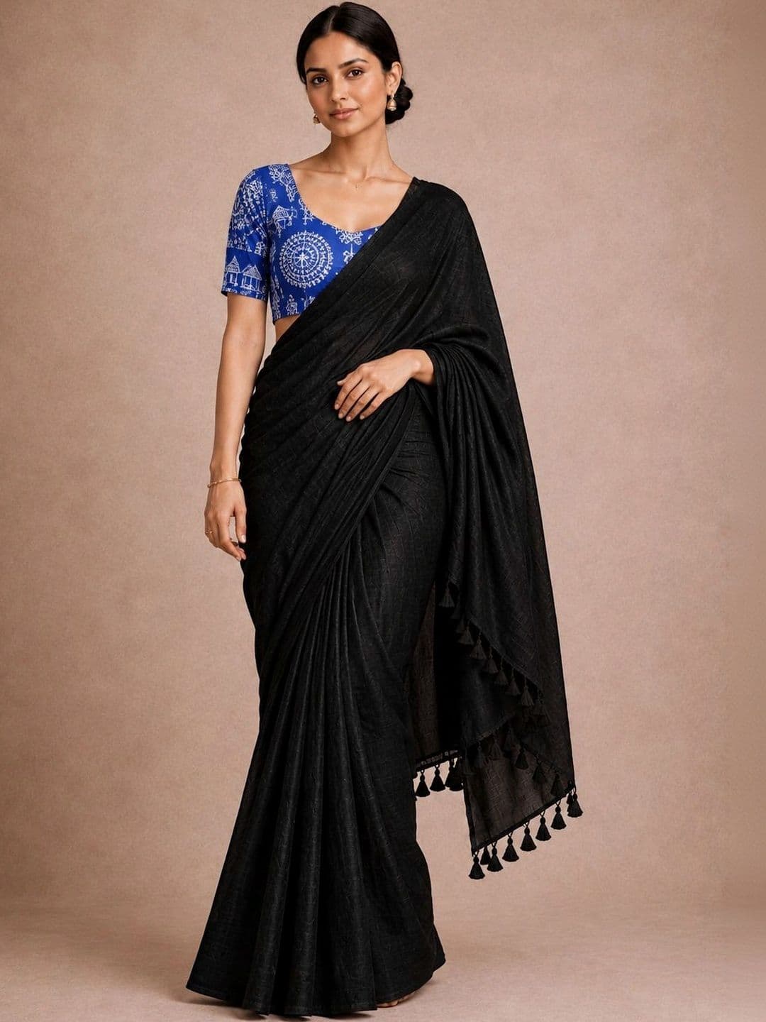 OSARIO Kalamkari Pure Cotton Saree - view 1