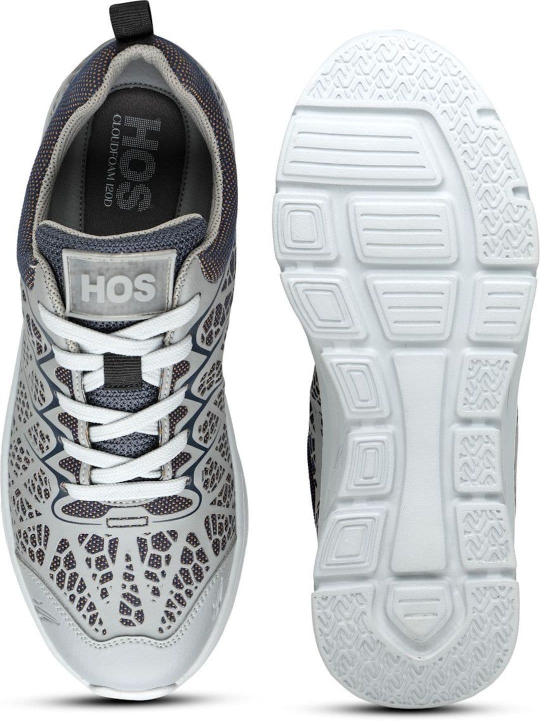 HOS Men FLORIO Textured PU Coated Leather Sneakers Lace-Up Casual Daily Wear Shoes thumbnail 4