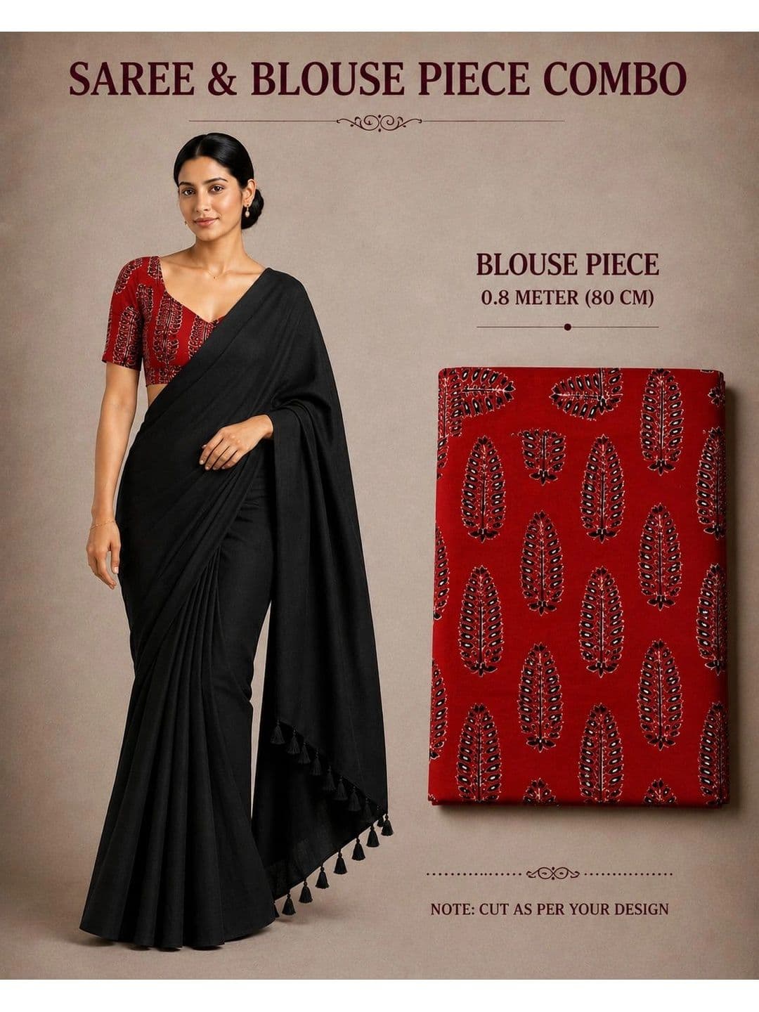 READYMART Kalamkari Pure Cotton Saree thumbnail 2