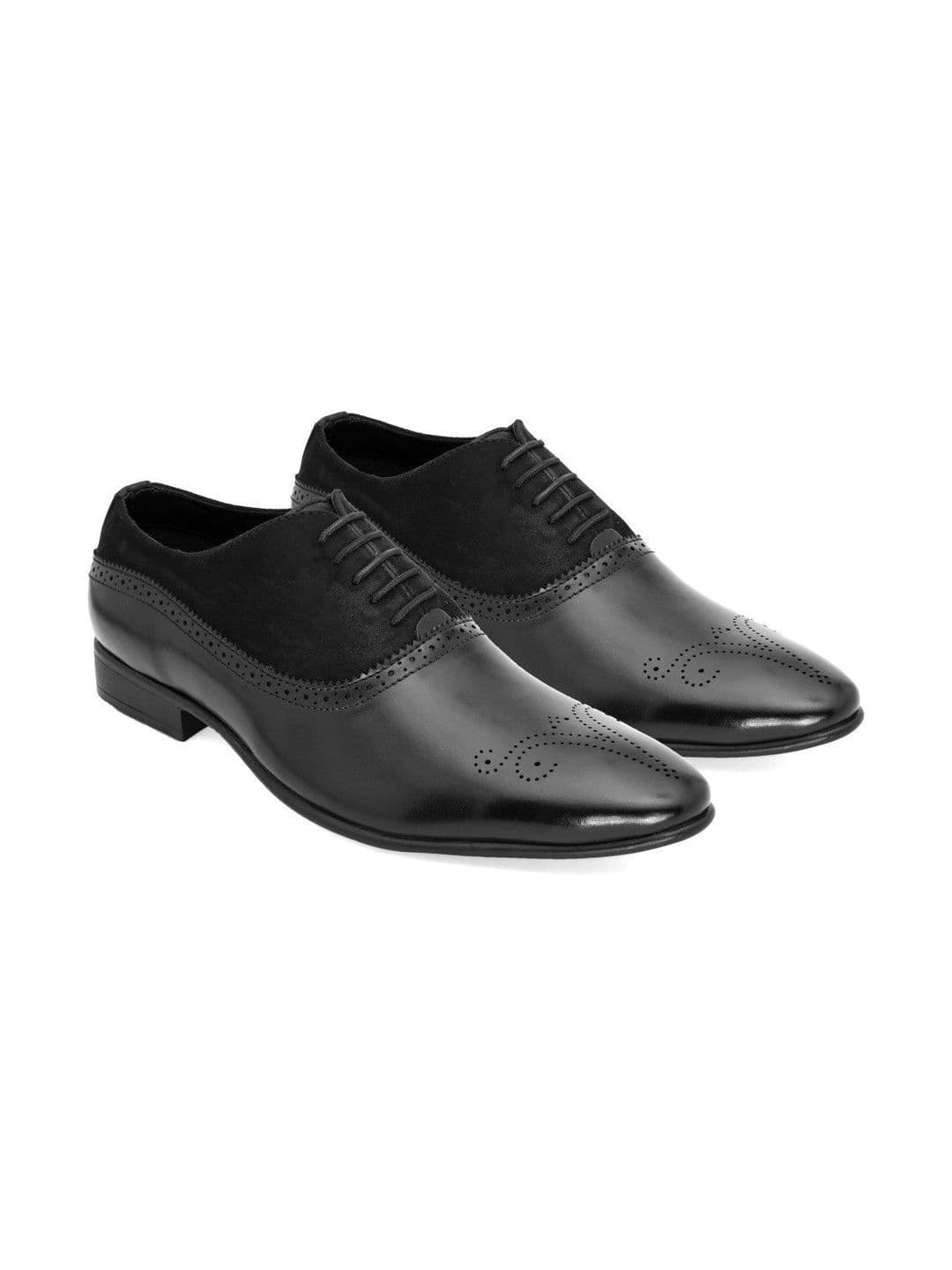 House of Pataudi Men Textured Formal Brogues thumbnail 7