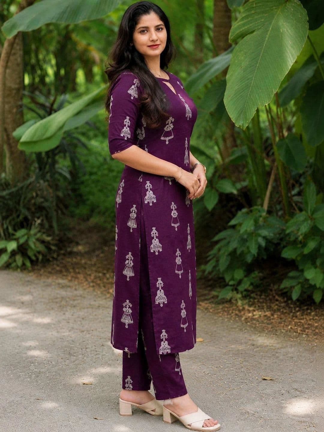 Apolyte Cotton Printed Tunic with Trousers thumbnail 7