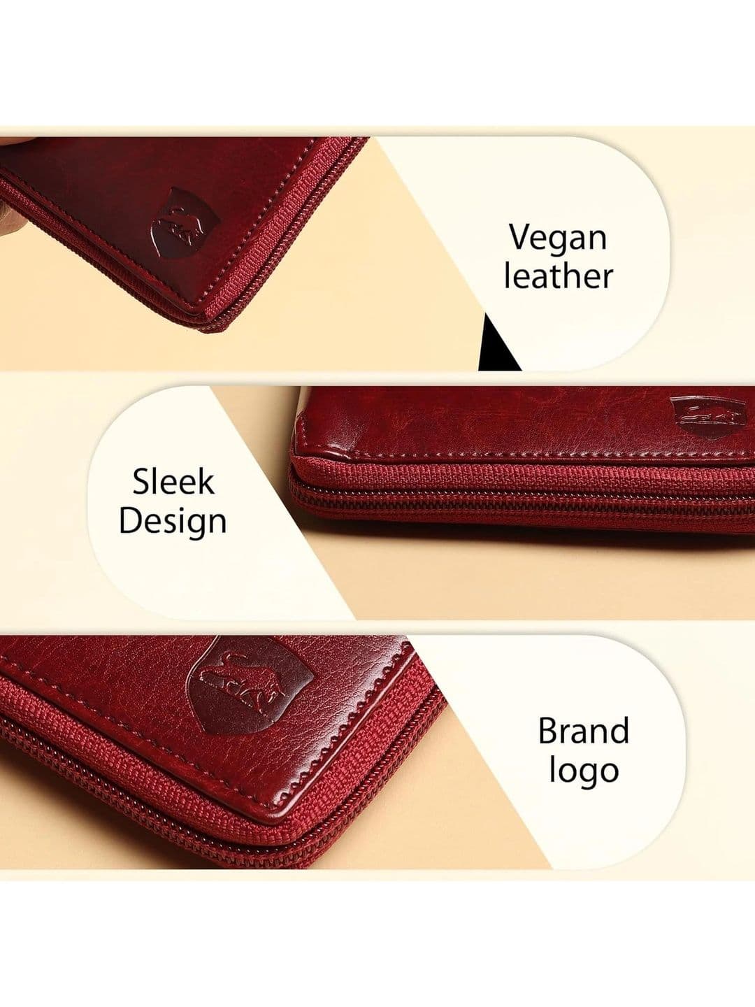 BIF Men PU Zip Around Wallet thumbnail 3