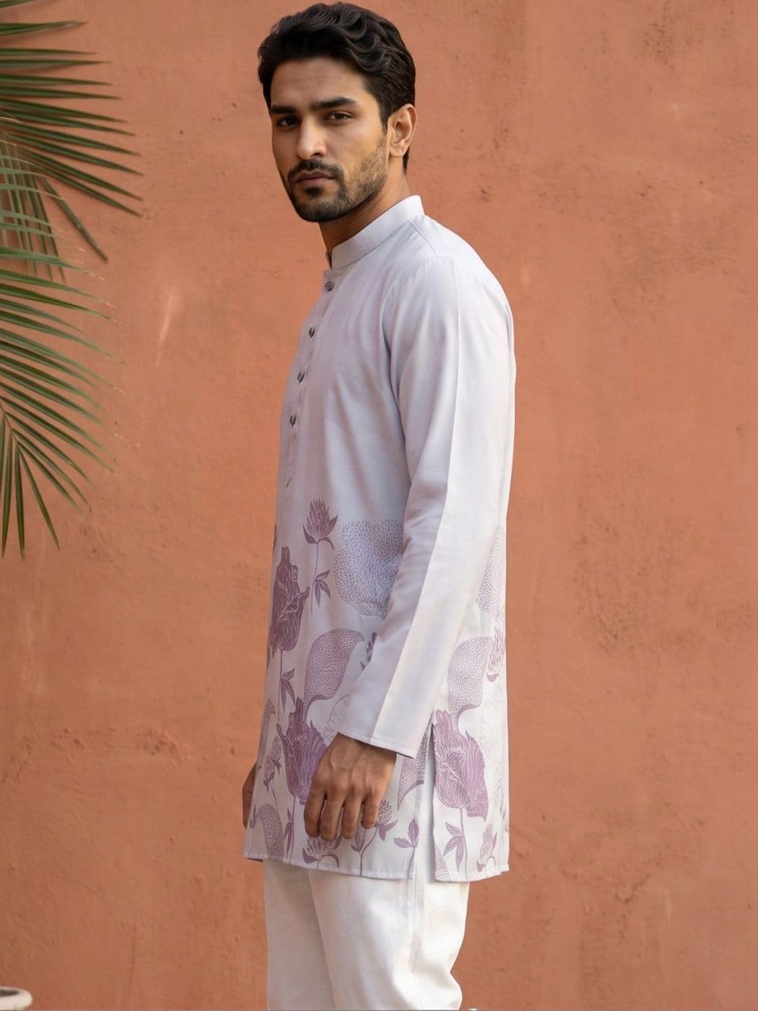 Jompers Men Floral Printed Floral Kurta thumbnail 5