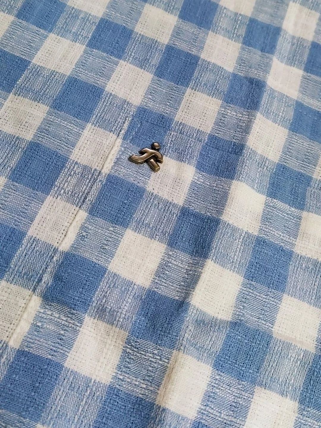 Xkind Blue Checked Shirt for Men thumbnail 2