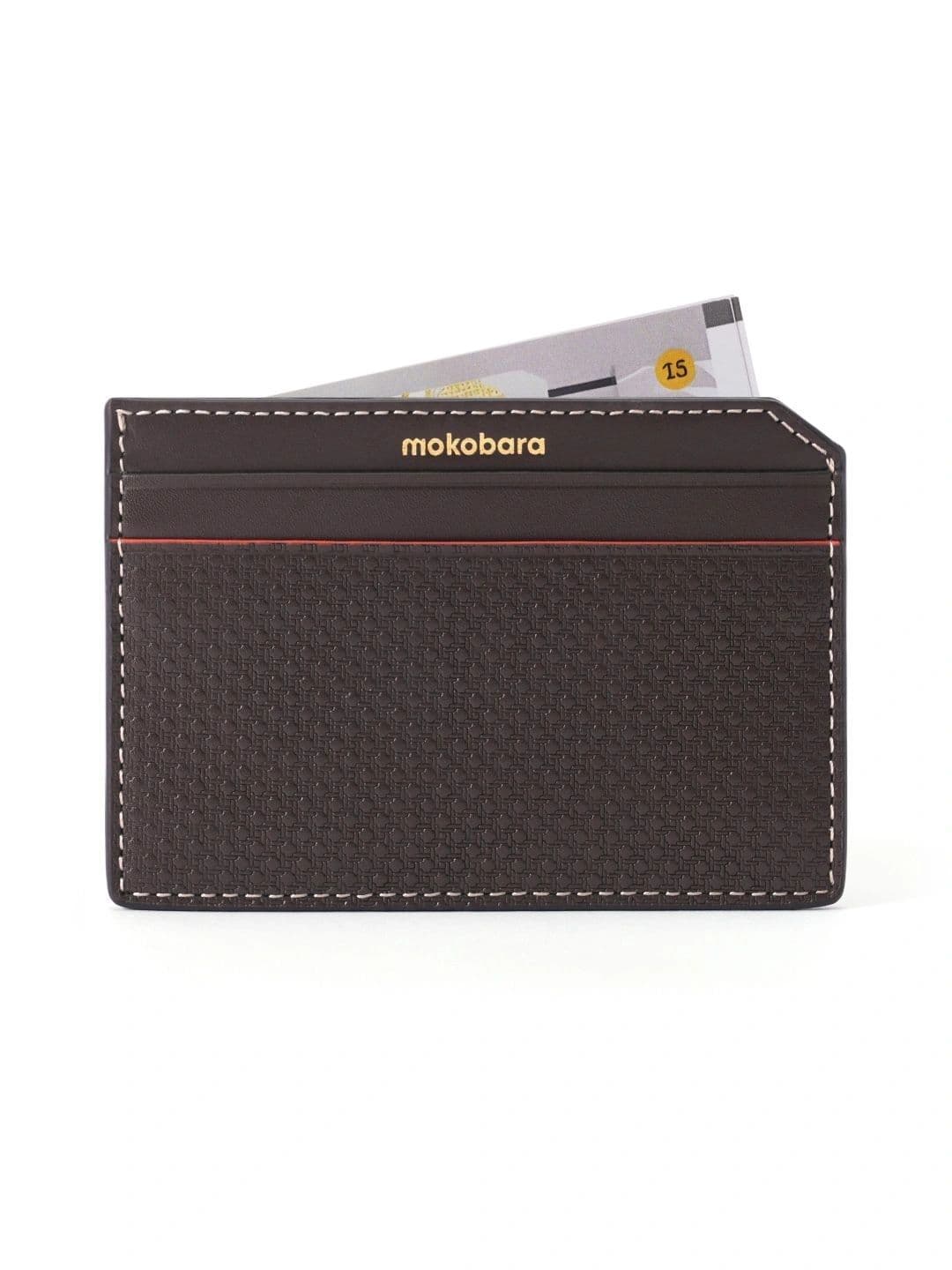 MOKOBARA Stash Textured Leather Card Sleeve thumbnail 3