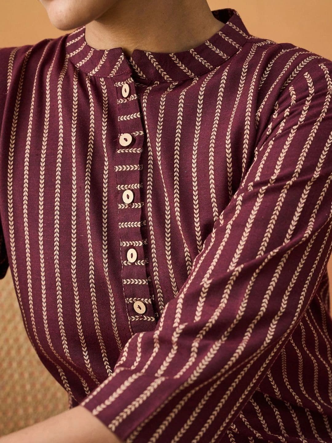 Anouk Women Striped Kurta thumbnail 6