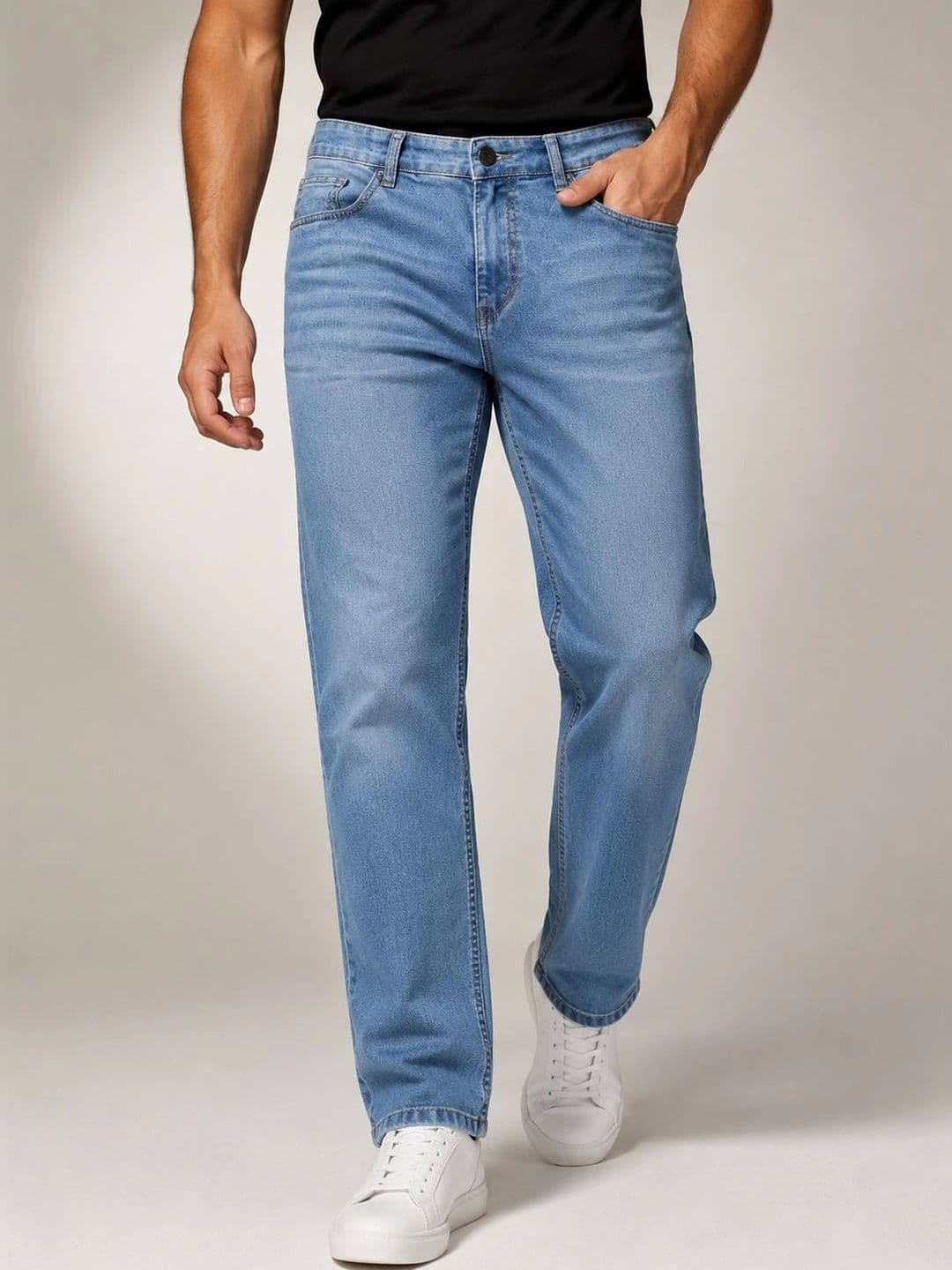 ZUSH Men Straight Fit Mid-Rise Stretchable Jeans thumbnail 5