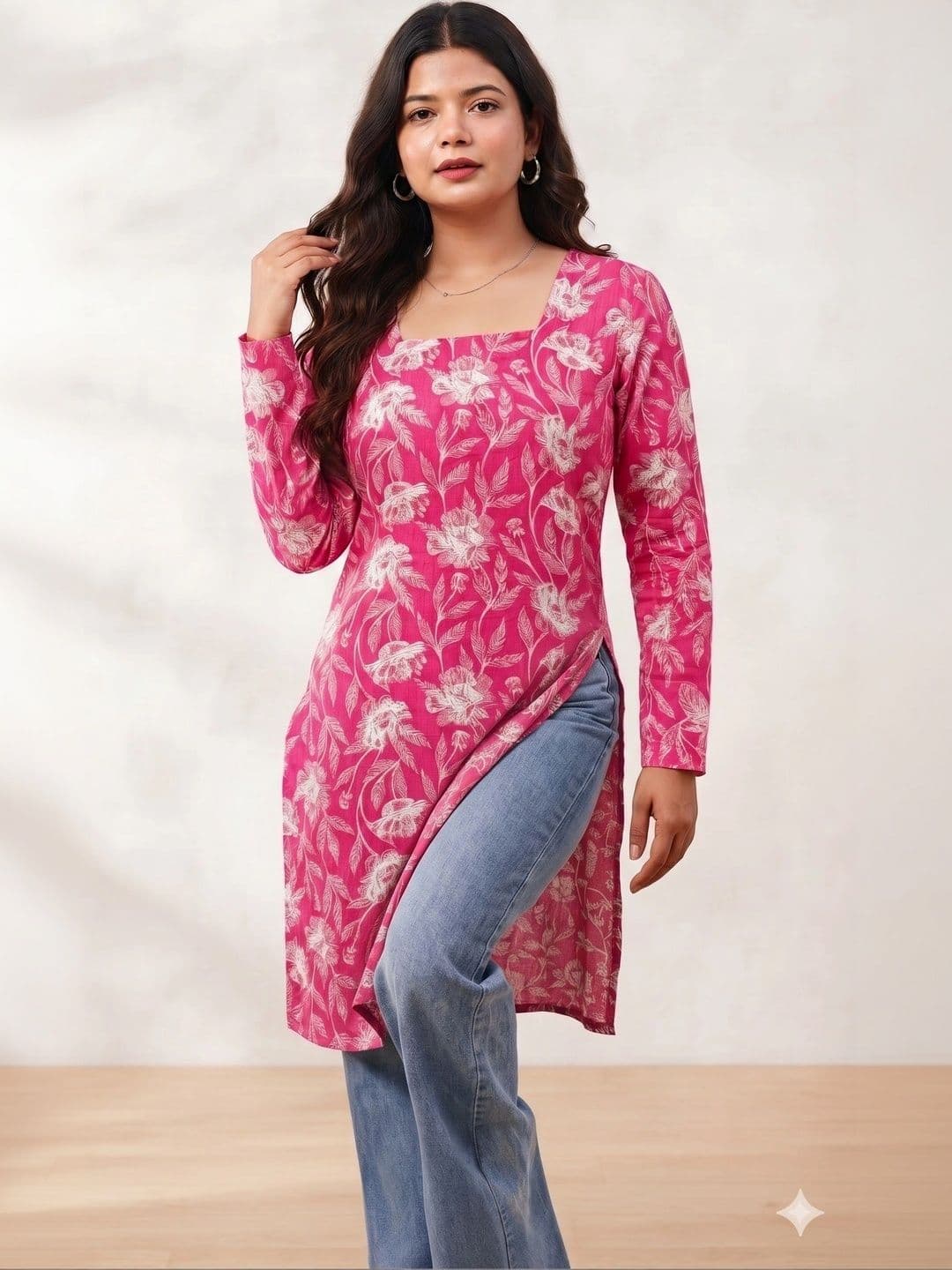 kipek Women Floral Printed Floral Kurta - view 1